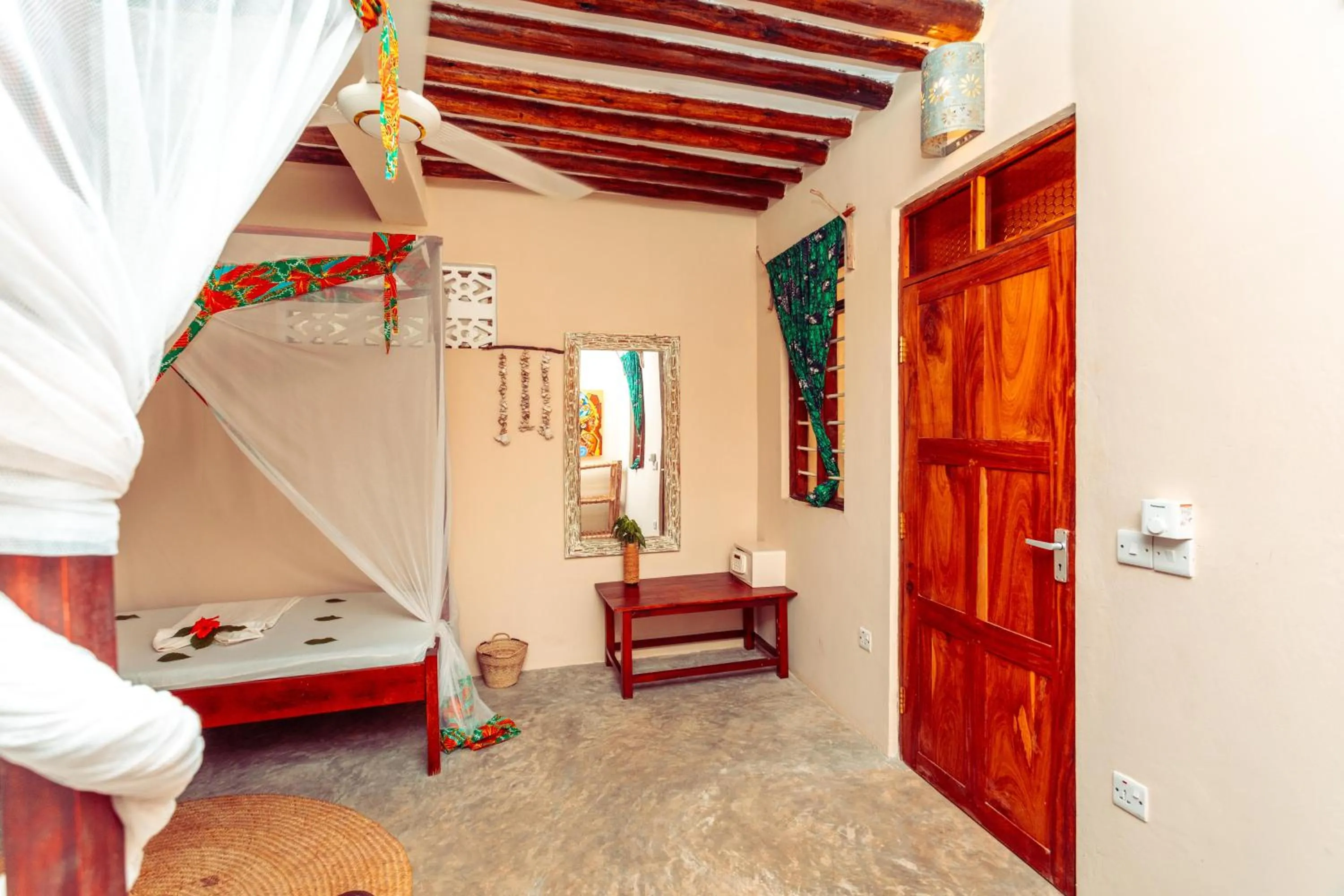 Bed in Demani Lodge Zanzibar