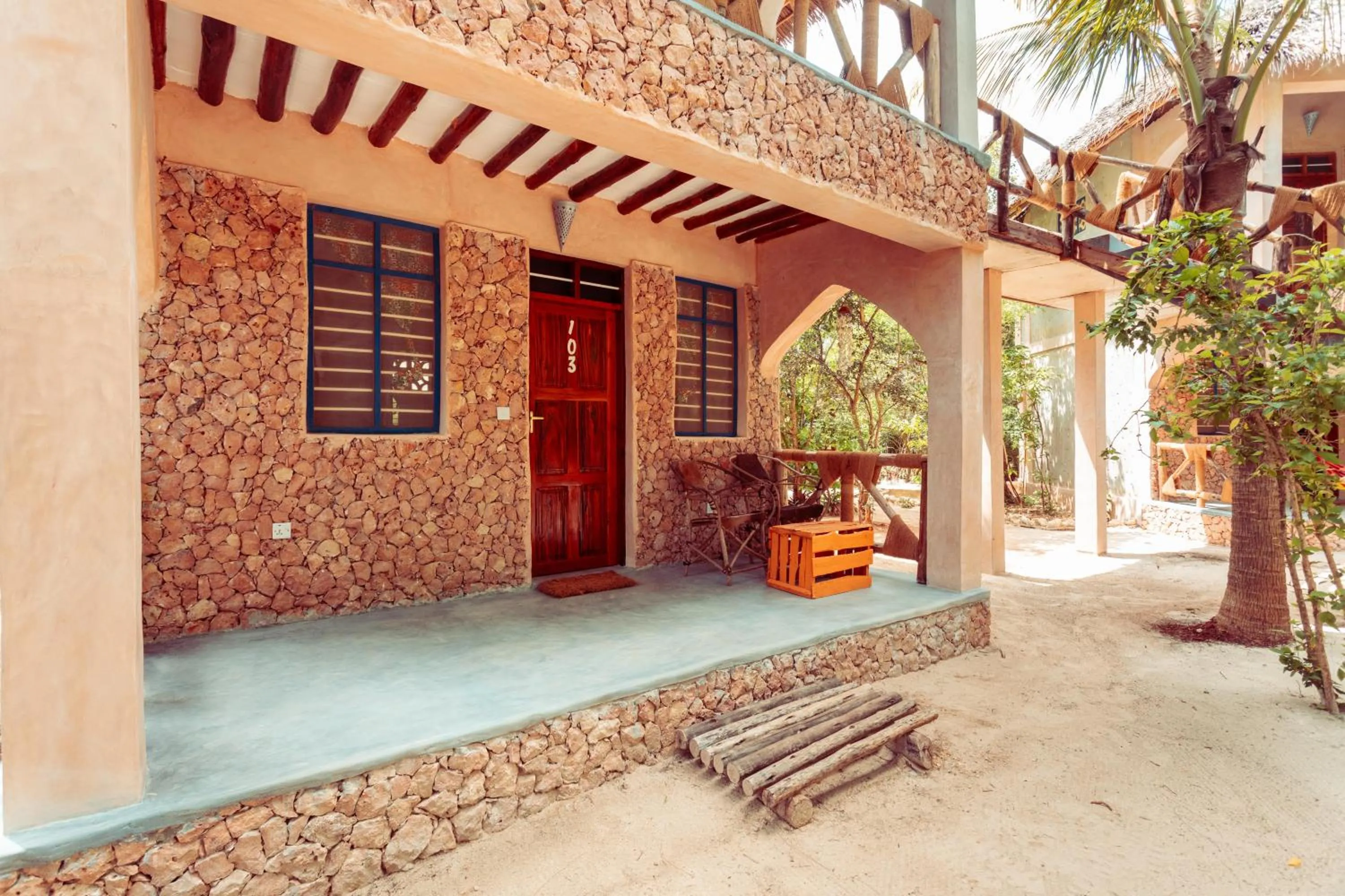 Patio in Demani Lodge Zanzibar