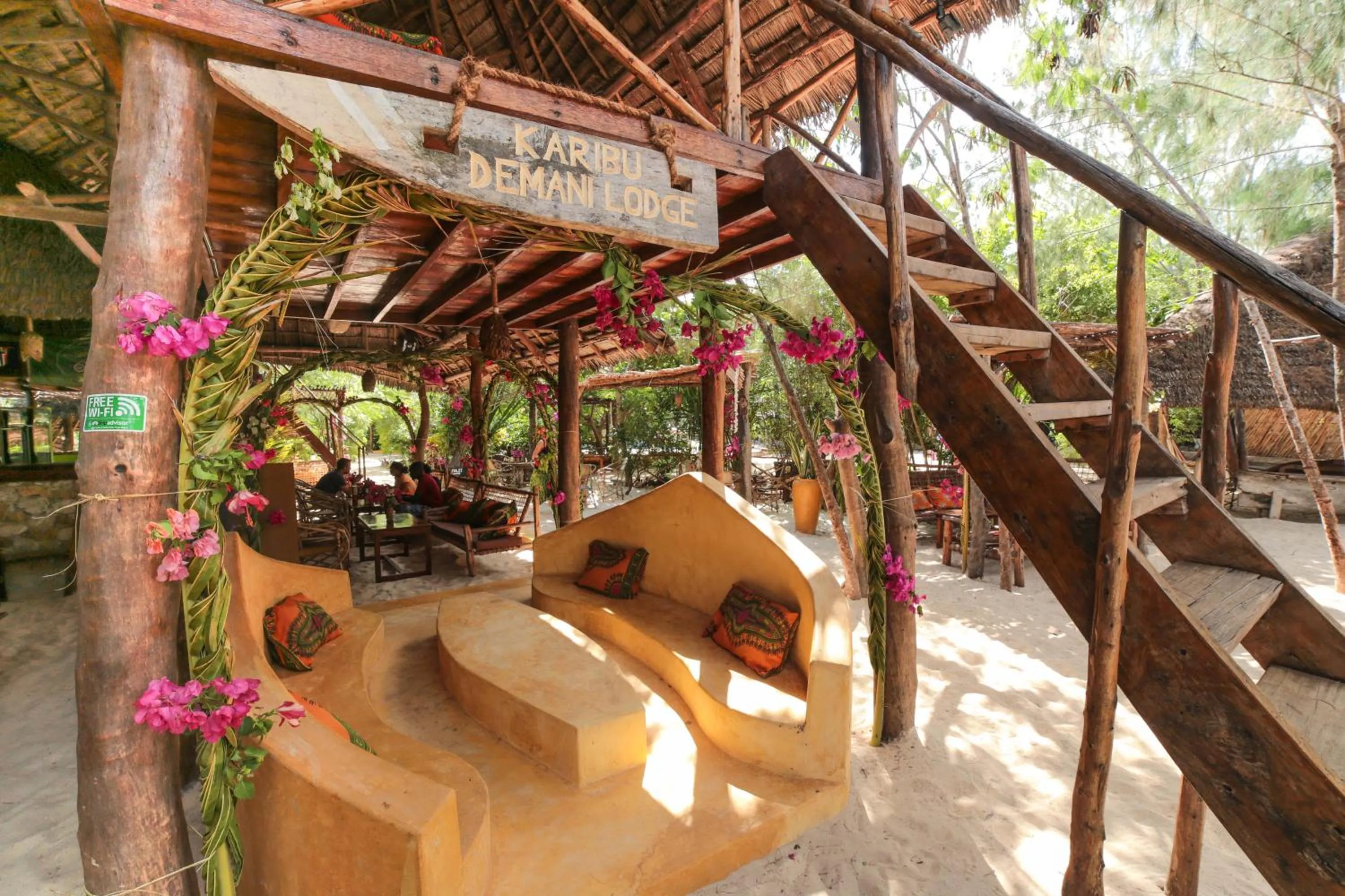 Facade/entrance in Demani Lodge Zanzibar