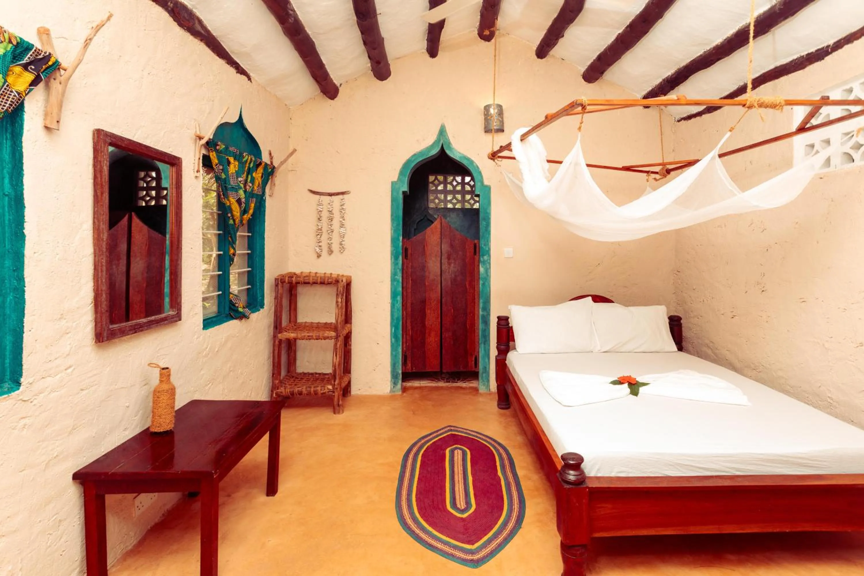 Bed in Demani Lodge Zanzibar