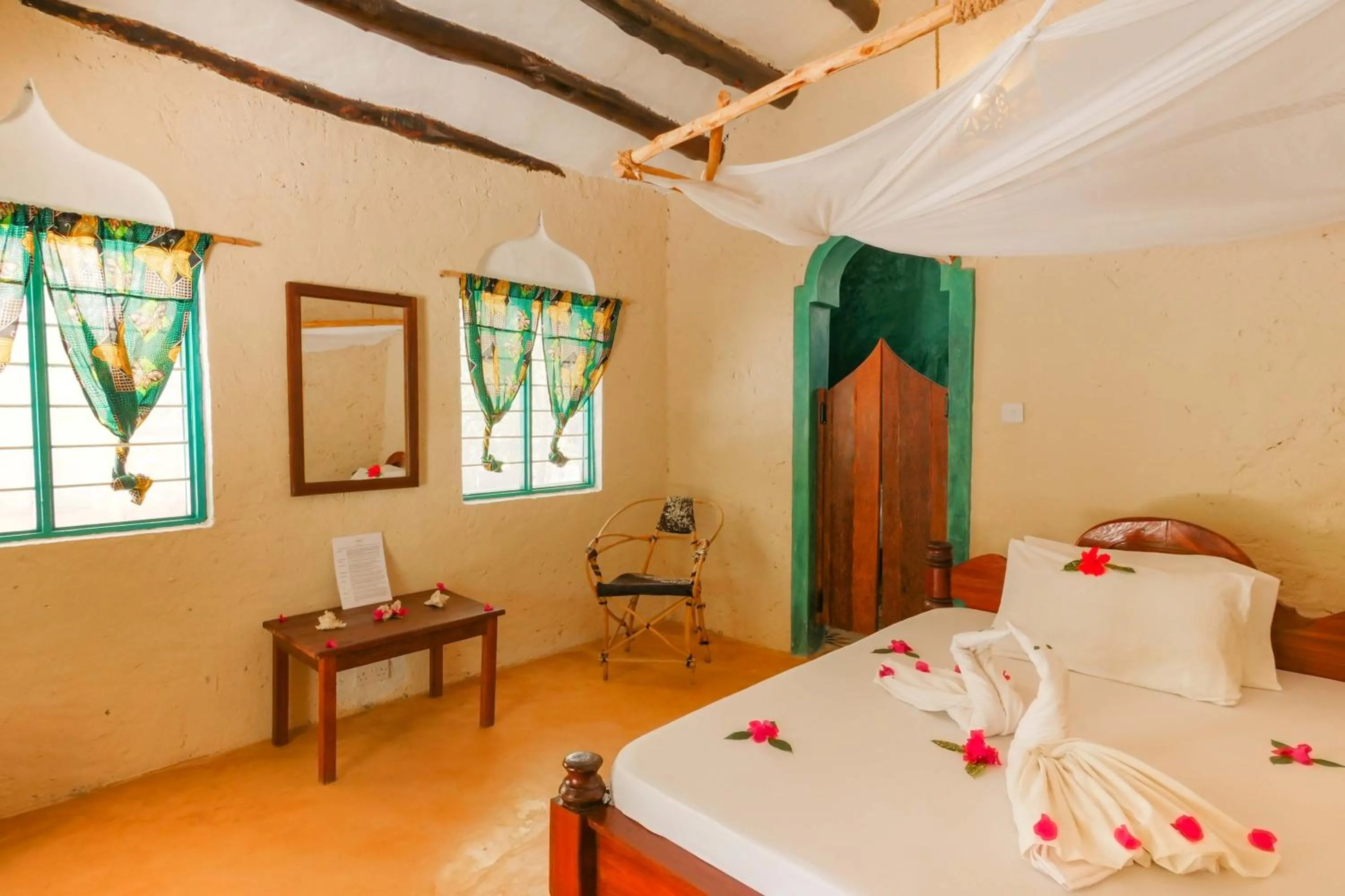 Bed in Demani Lodge Zanzibar