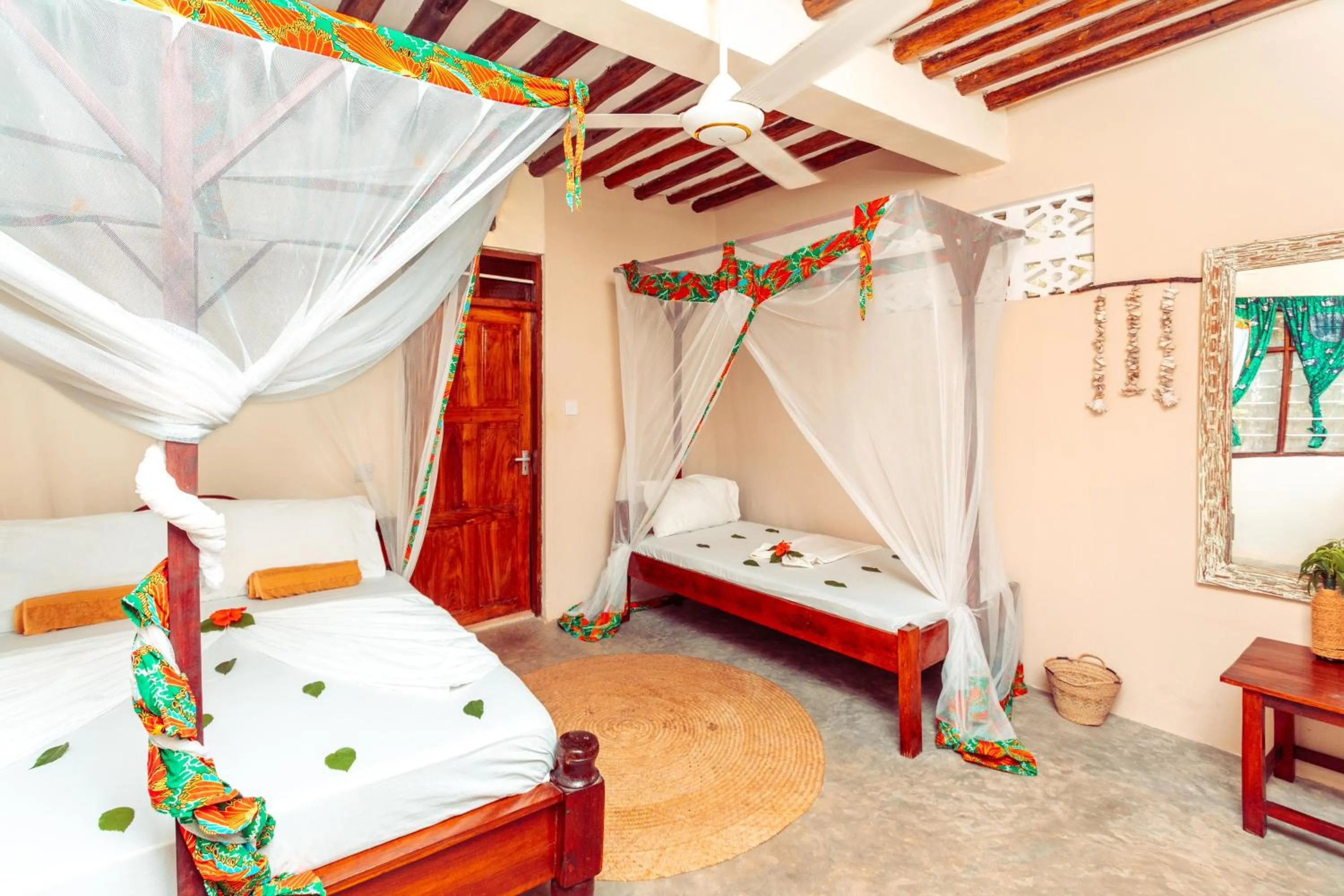 Bed in Demani Lodge Zanzibar
