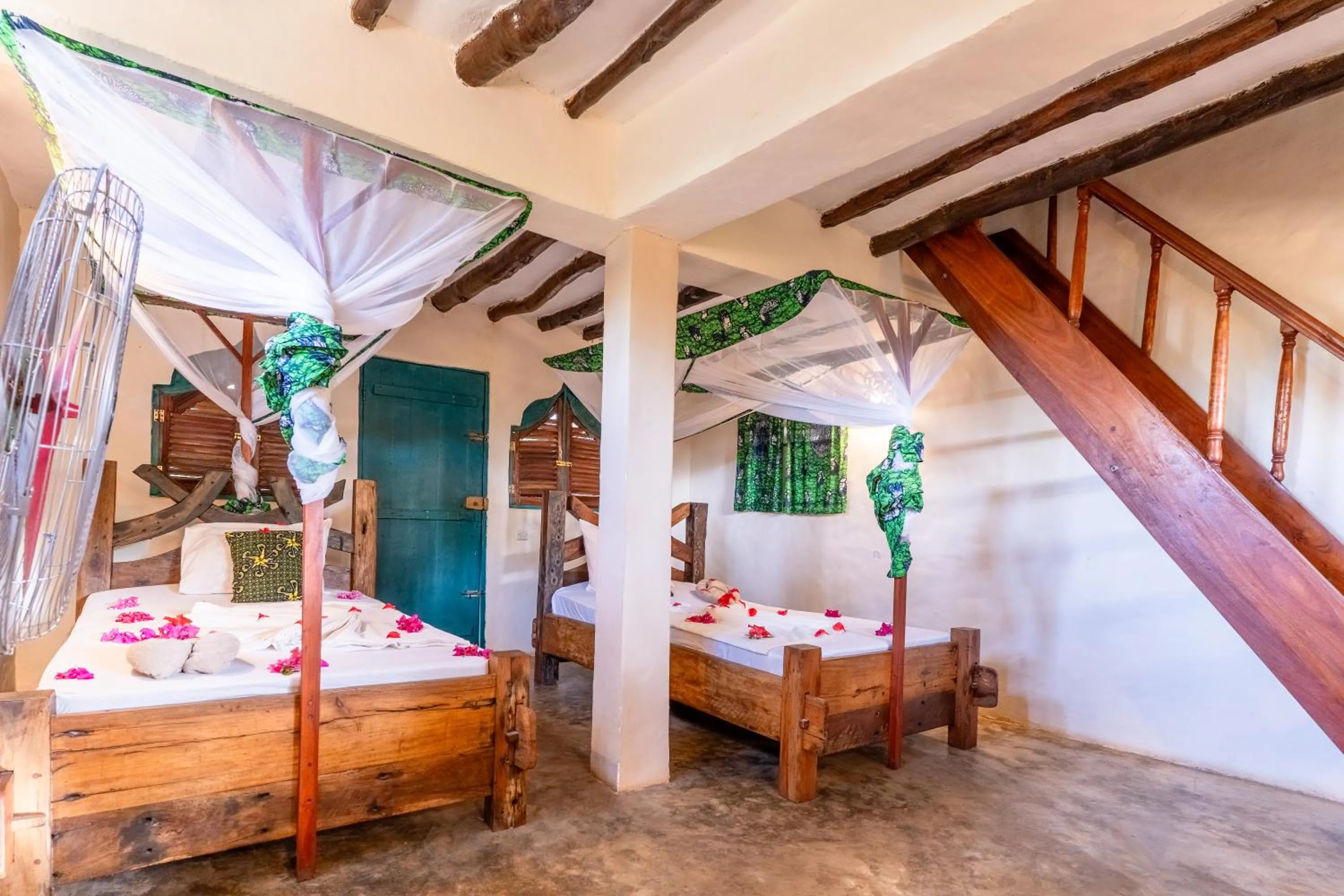 Bed in Demani Lodge Zanzibar