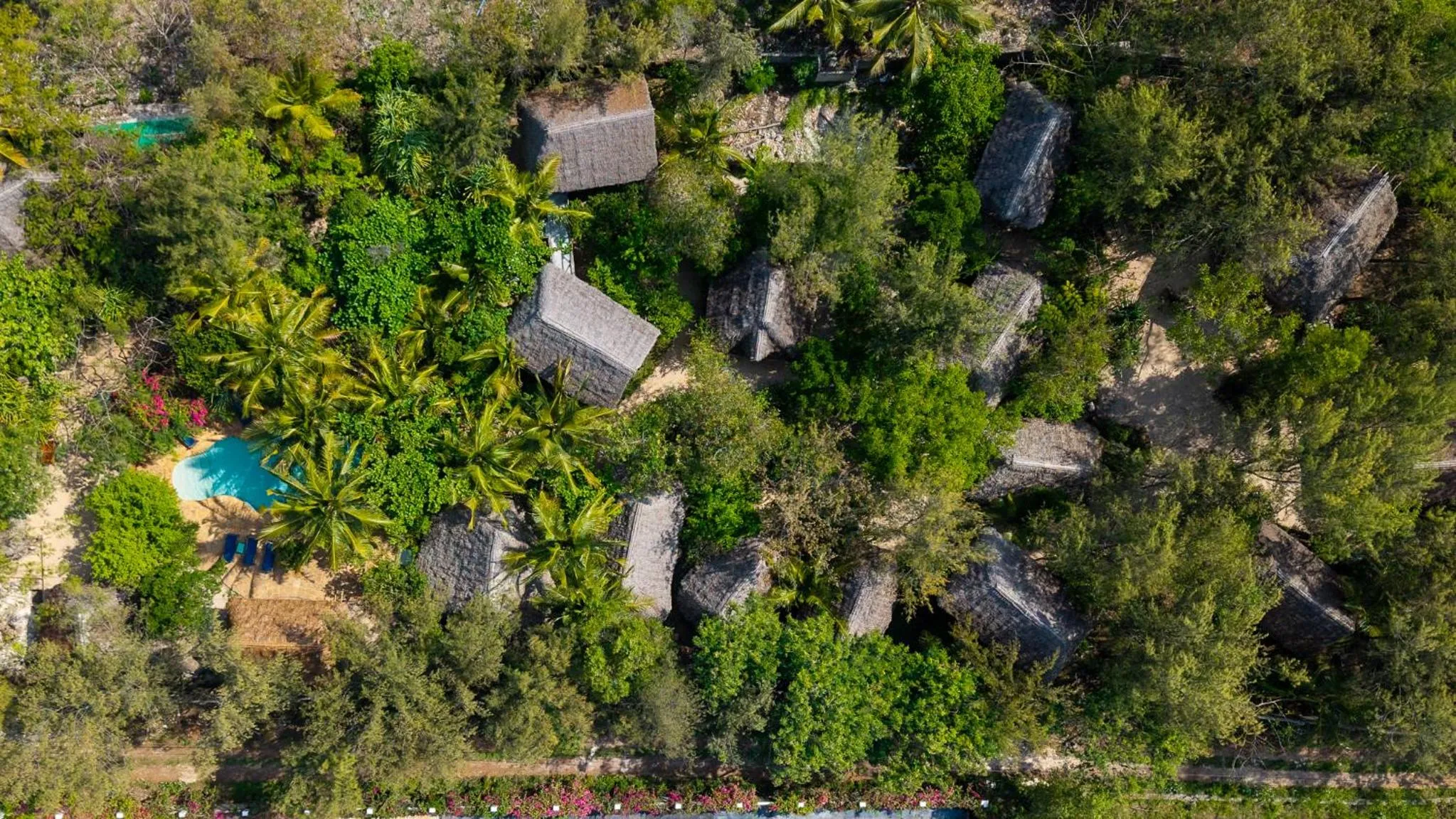 Bird's eye view in Demani Lodge Zanzibar