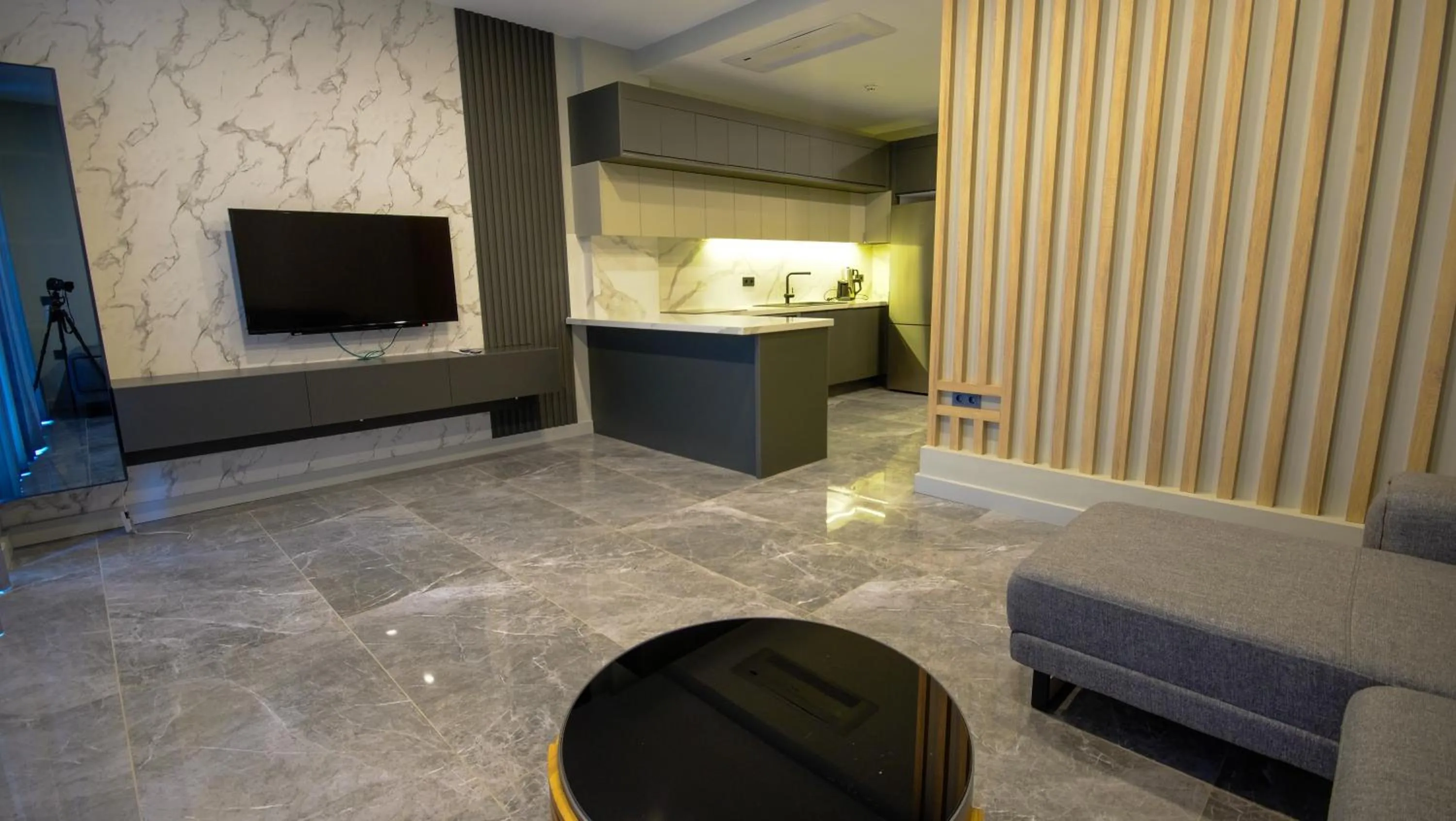 Seating area in Bodrum Ada Apart Otel Turgutreis