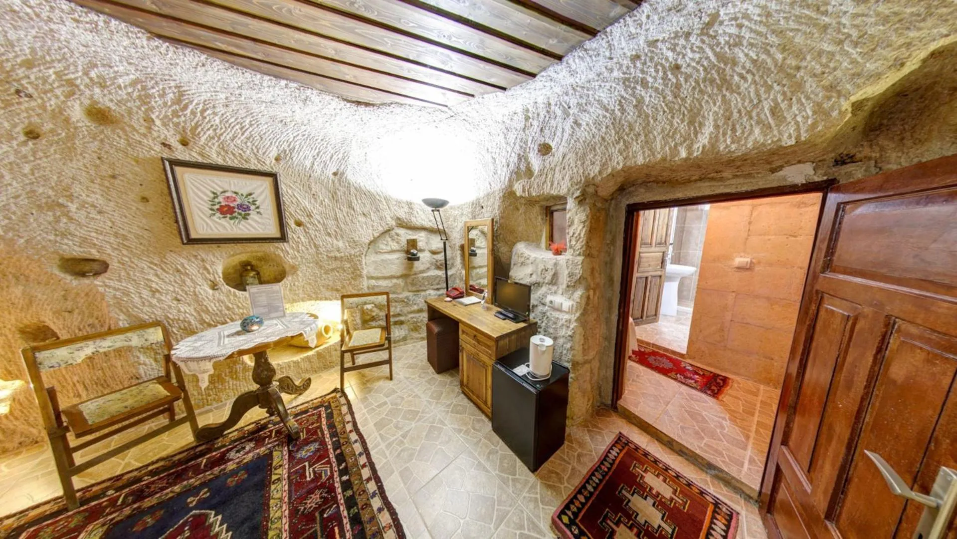 Seating area in Turkish Cave House
