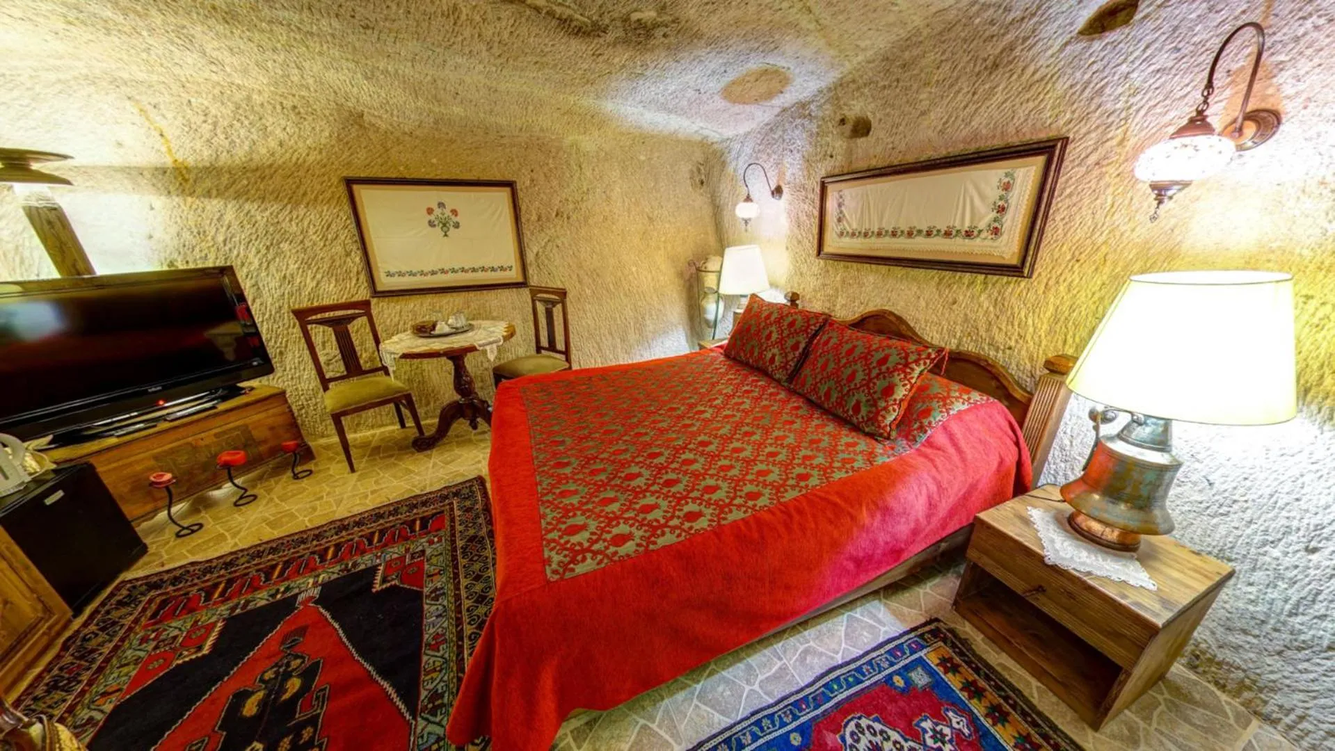 Bed in Turkish Cave House