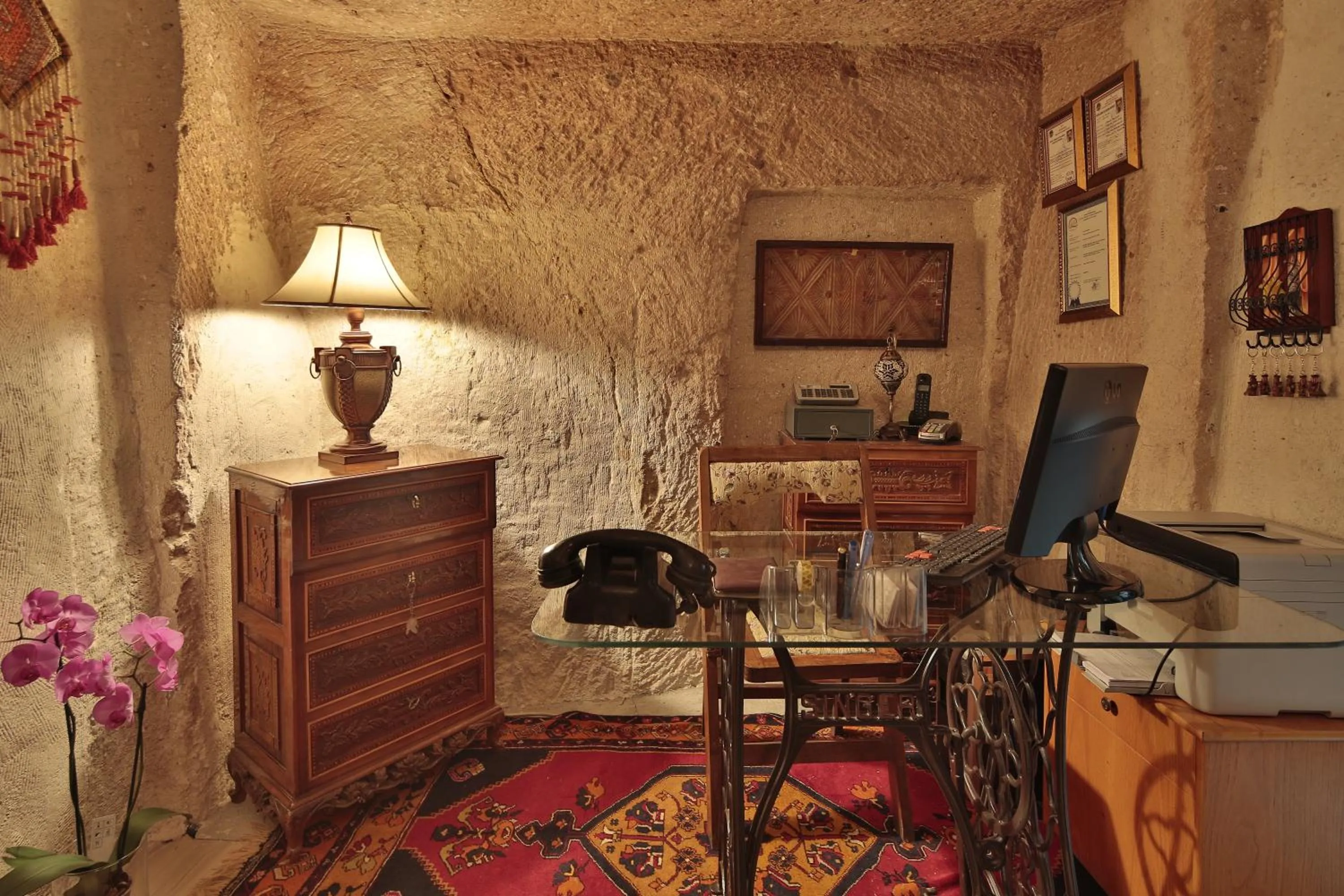 Lobby or reception in Turkish Cave House