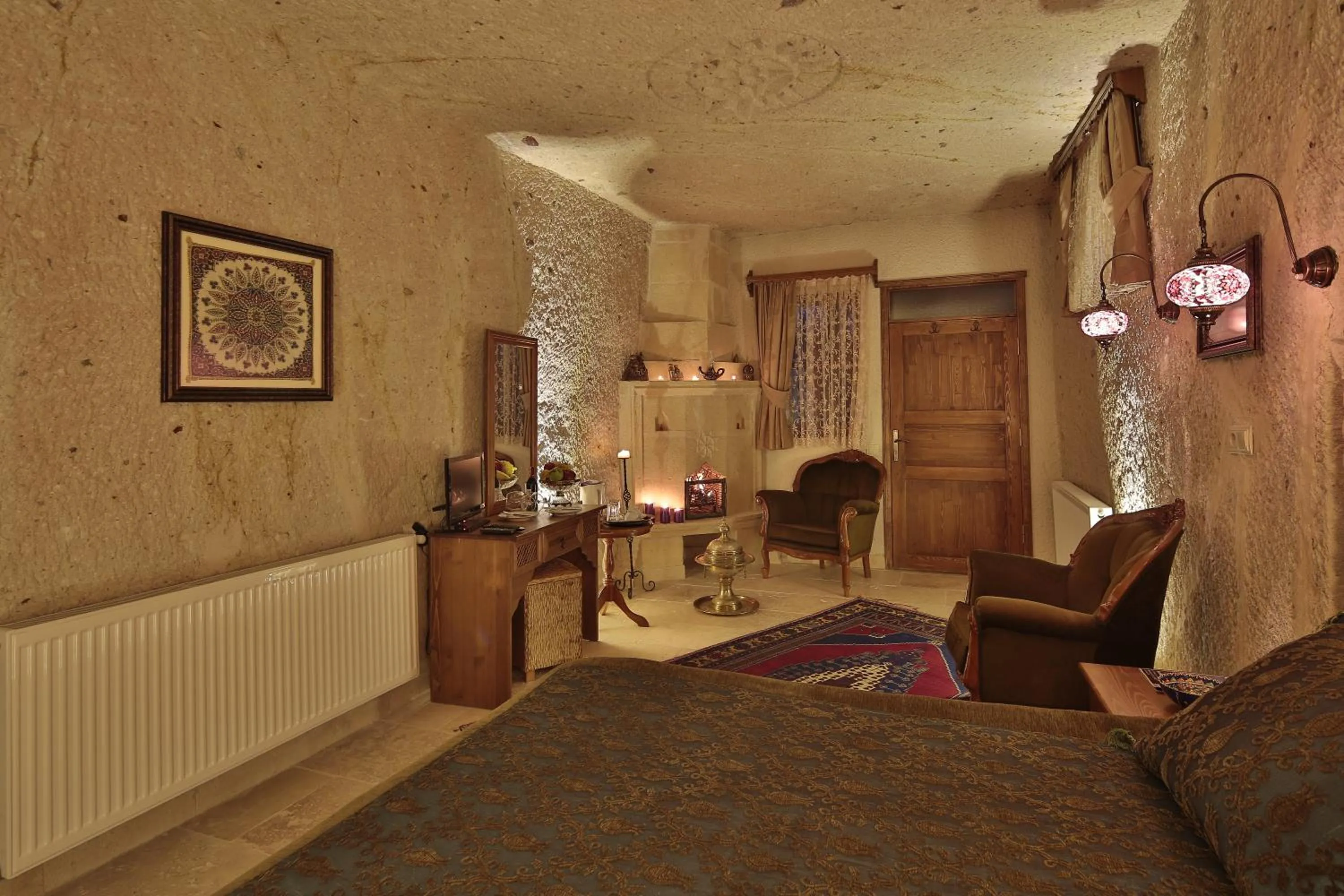 Bed in Turkish Cave House