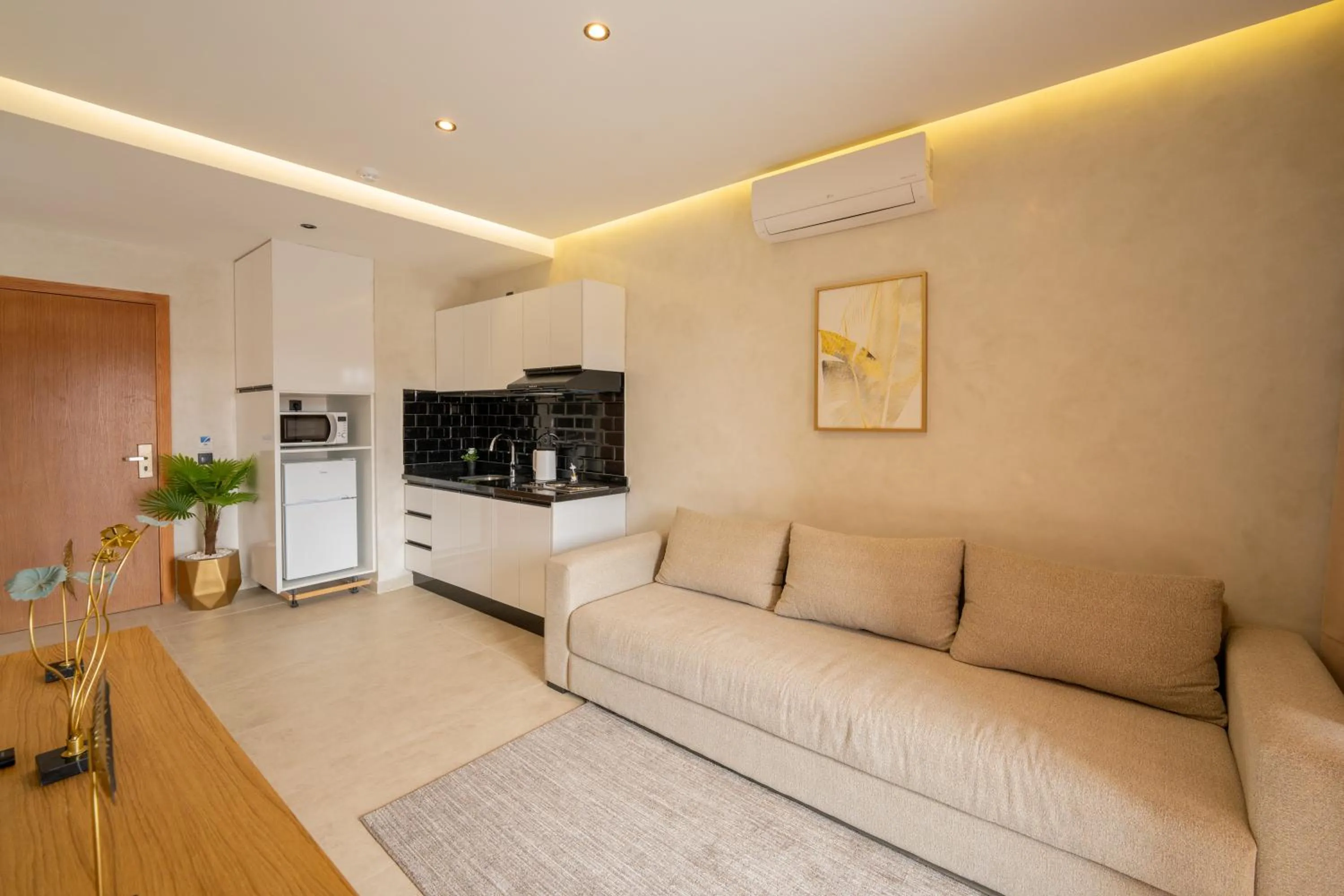 Kitchen or kitchenette in Appart Hôtel Rambla