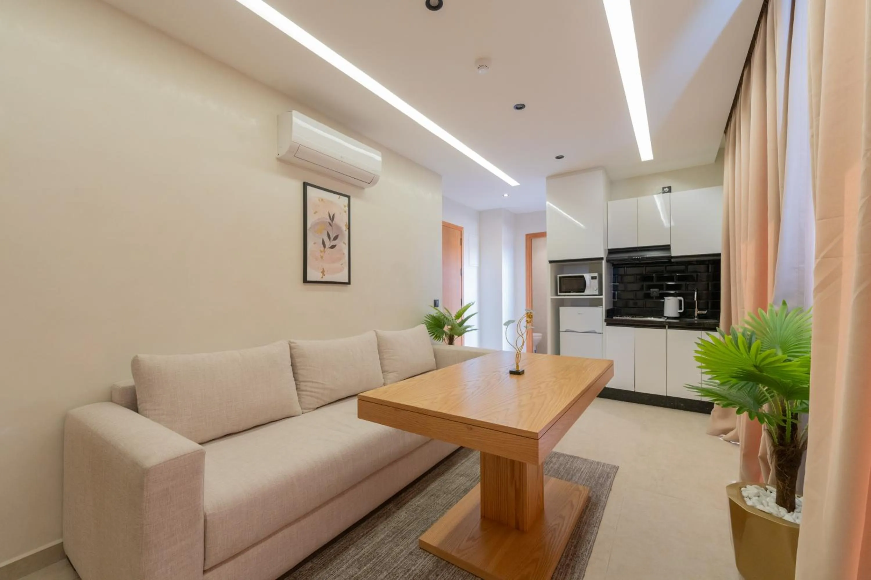 Kitchen or kitchenette in Appart Hôtel Rambla