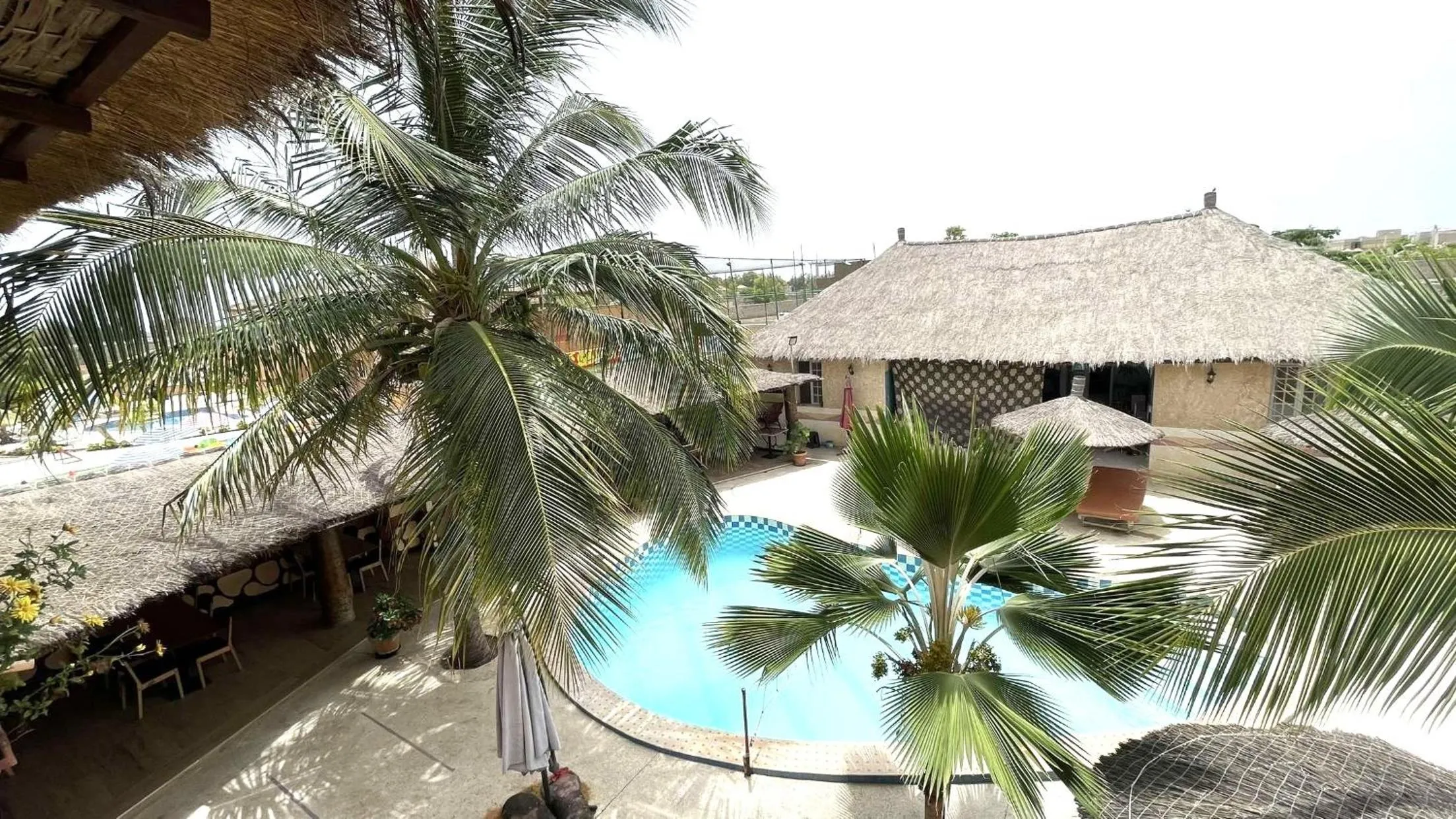 Pool view in Le Chamama