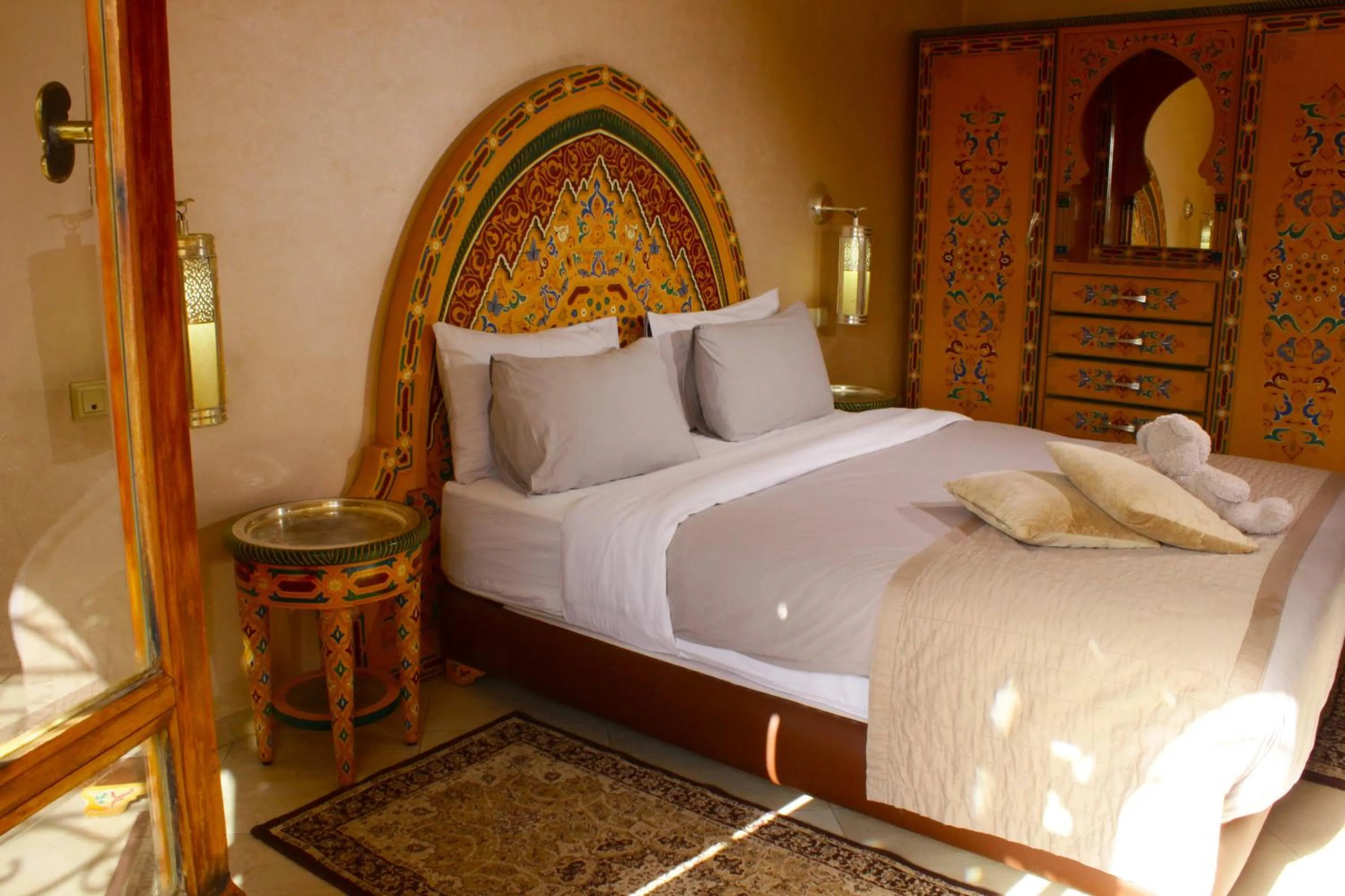 Bed in Riad Noumidya