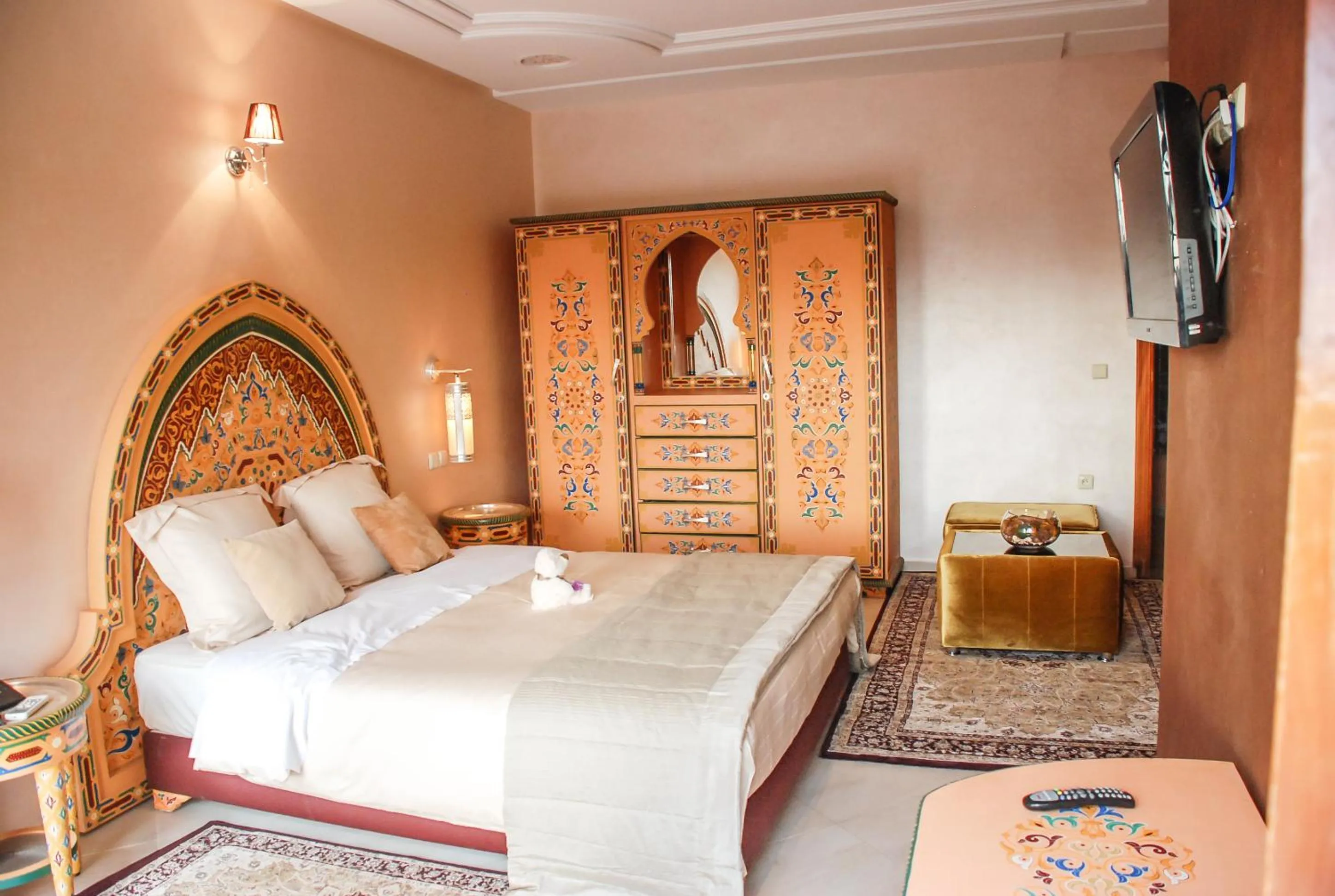 Bed in Riad Noumidya