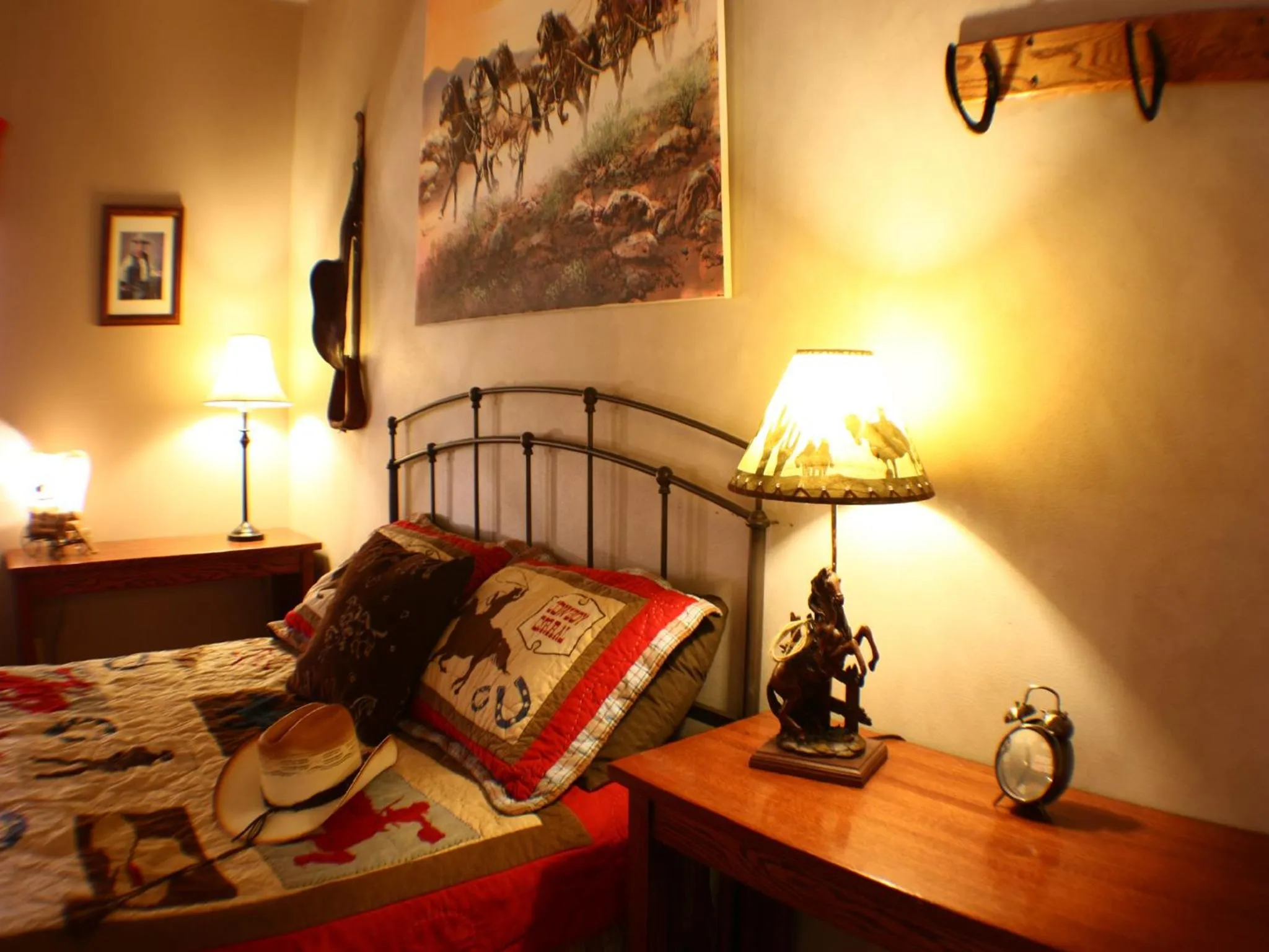 Bed in Stagecoach Trails Guest Ranch