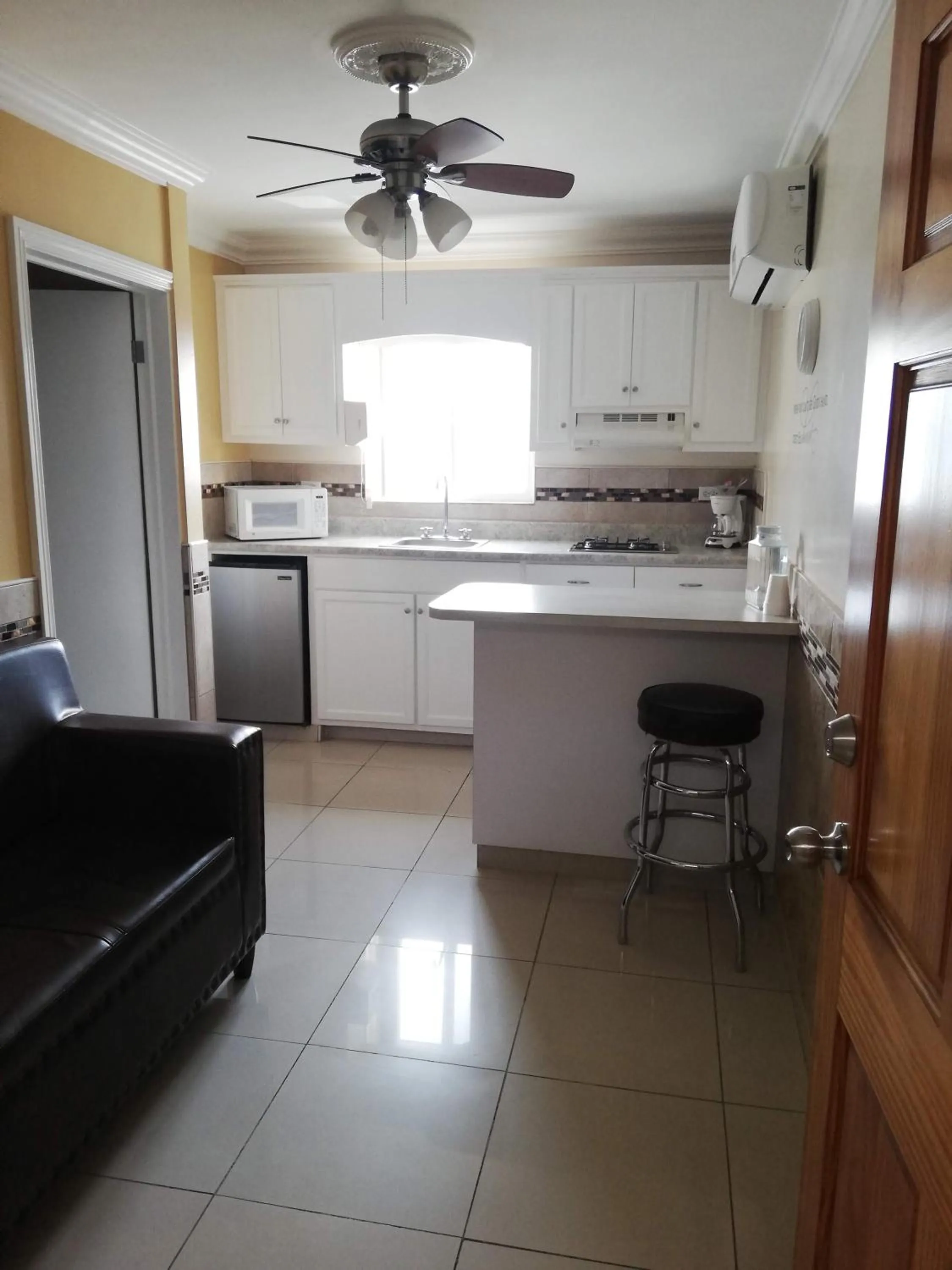 Kitchen or kitchenette in Suites Leon Rojo