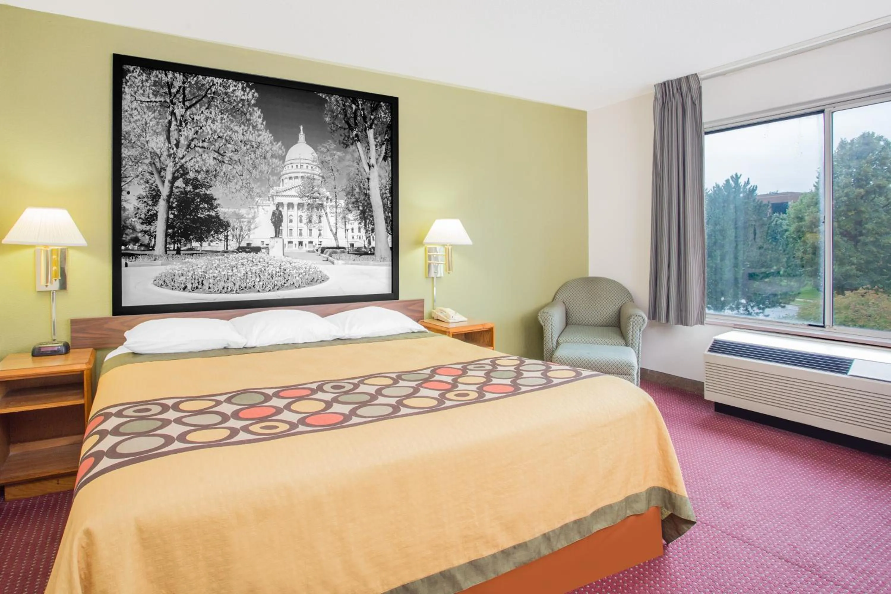 Bedroom in Super 8 by Wyndham Madison East