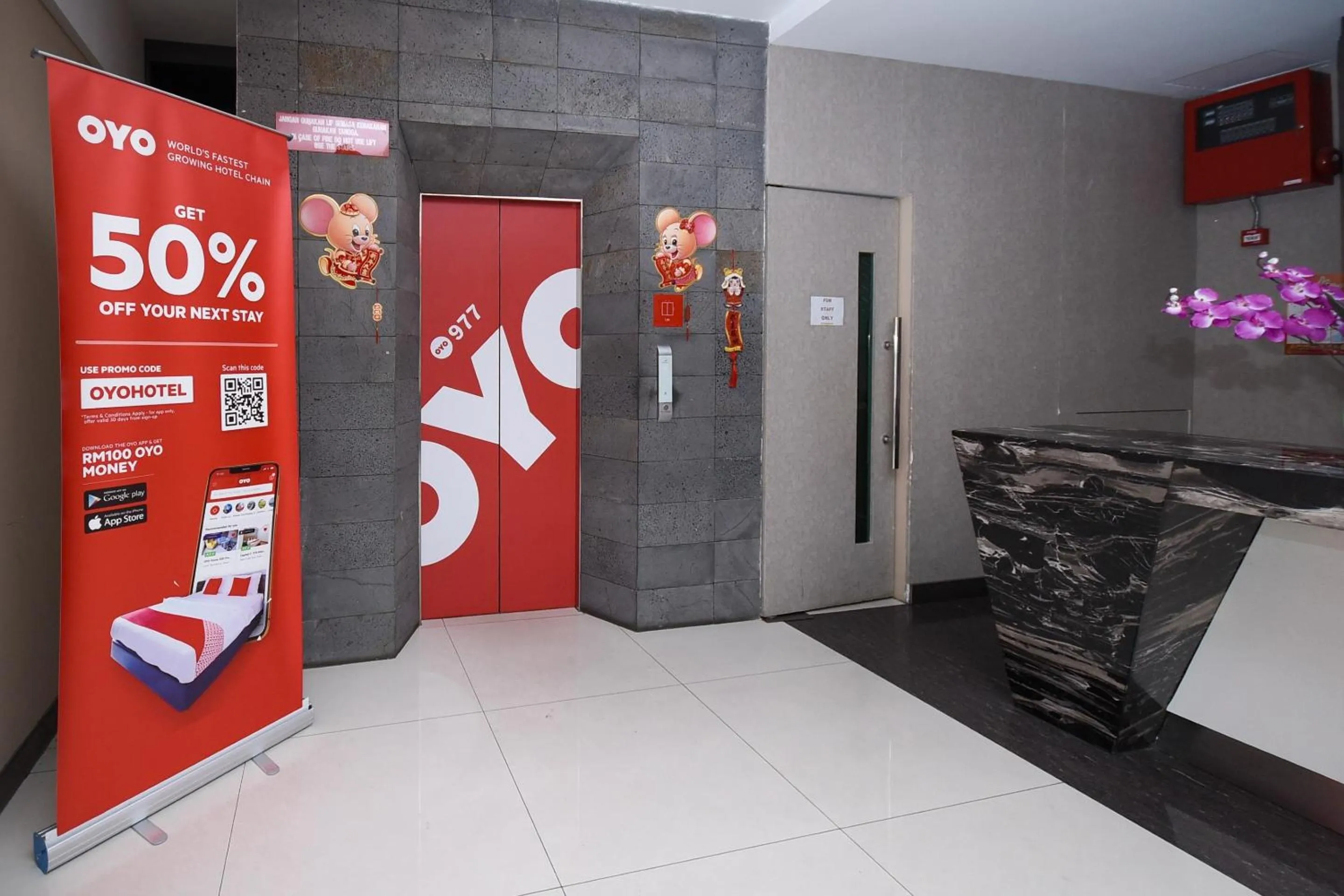 Facility for disabled guests in Hotel O Hong Kong Suites