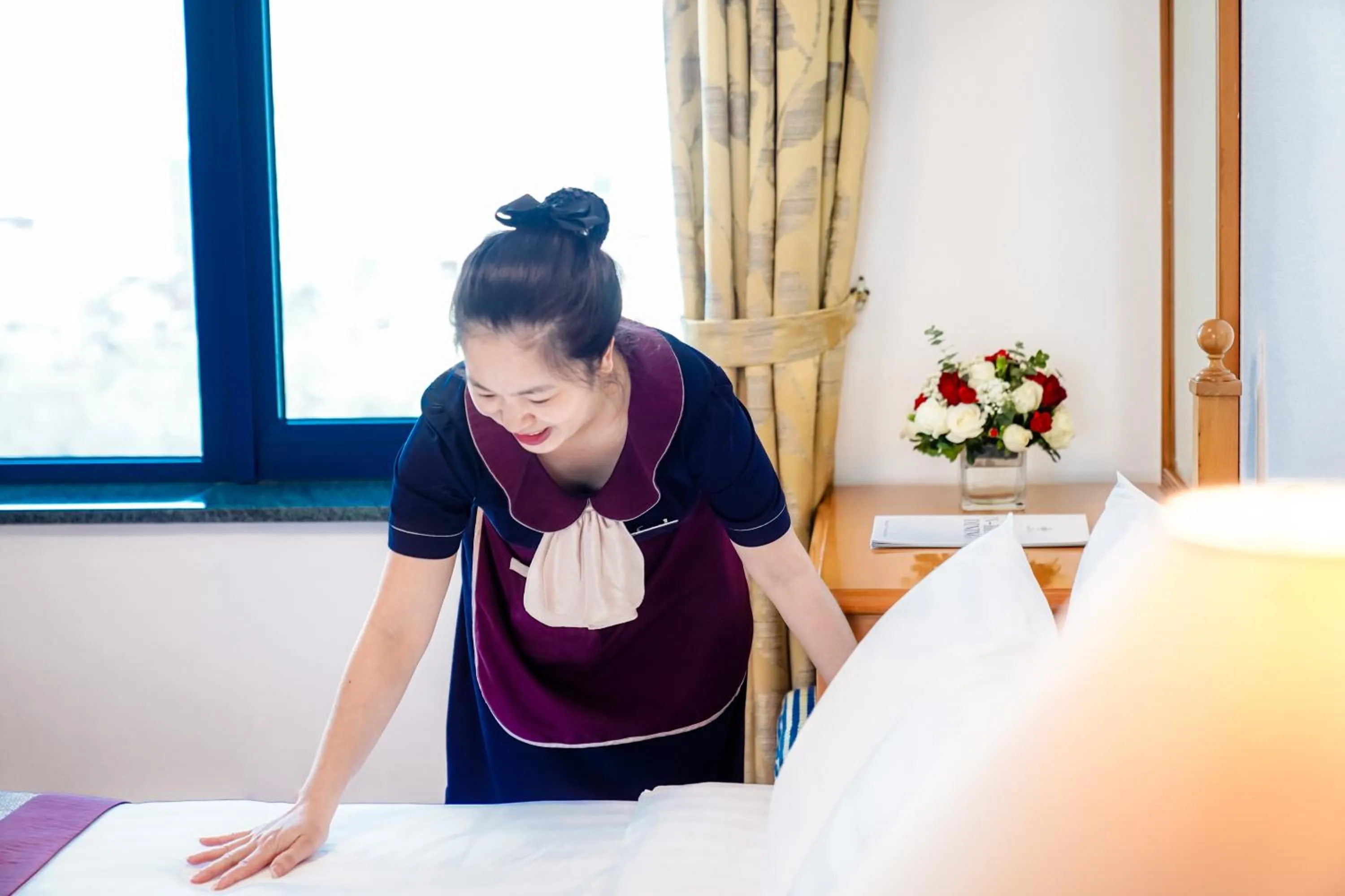 Bed in Daeha Serviced Apartment