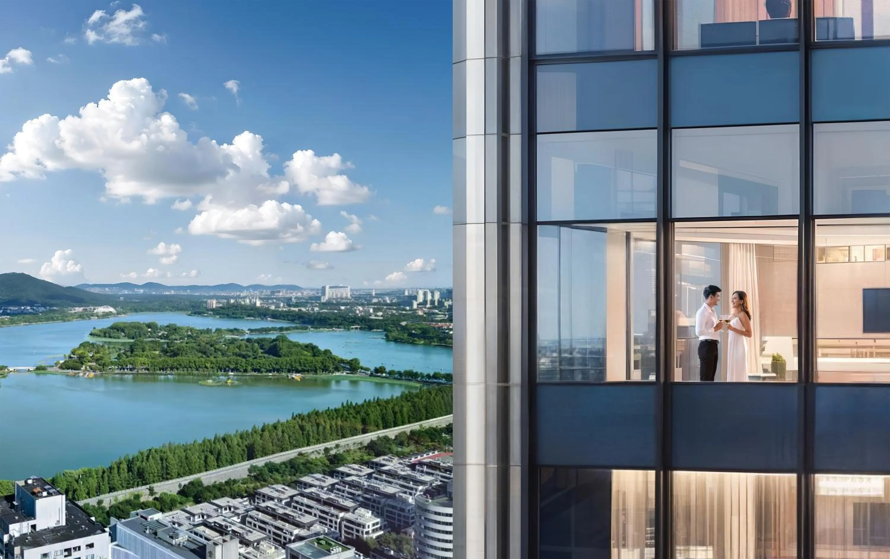 Lake view in Shangri-La Nanjing