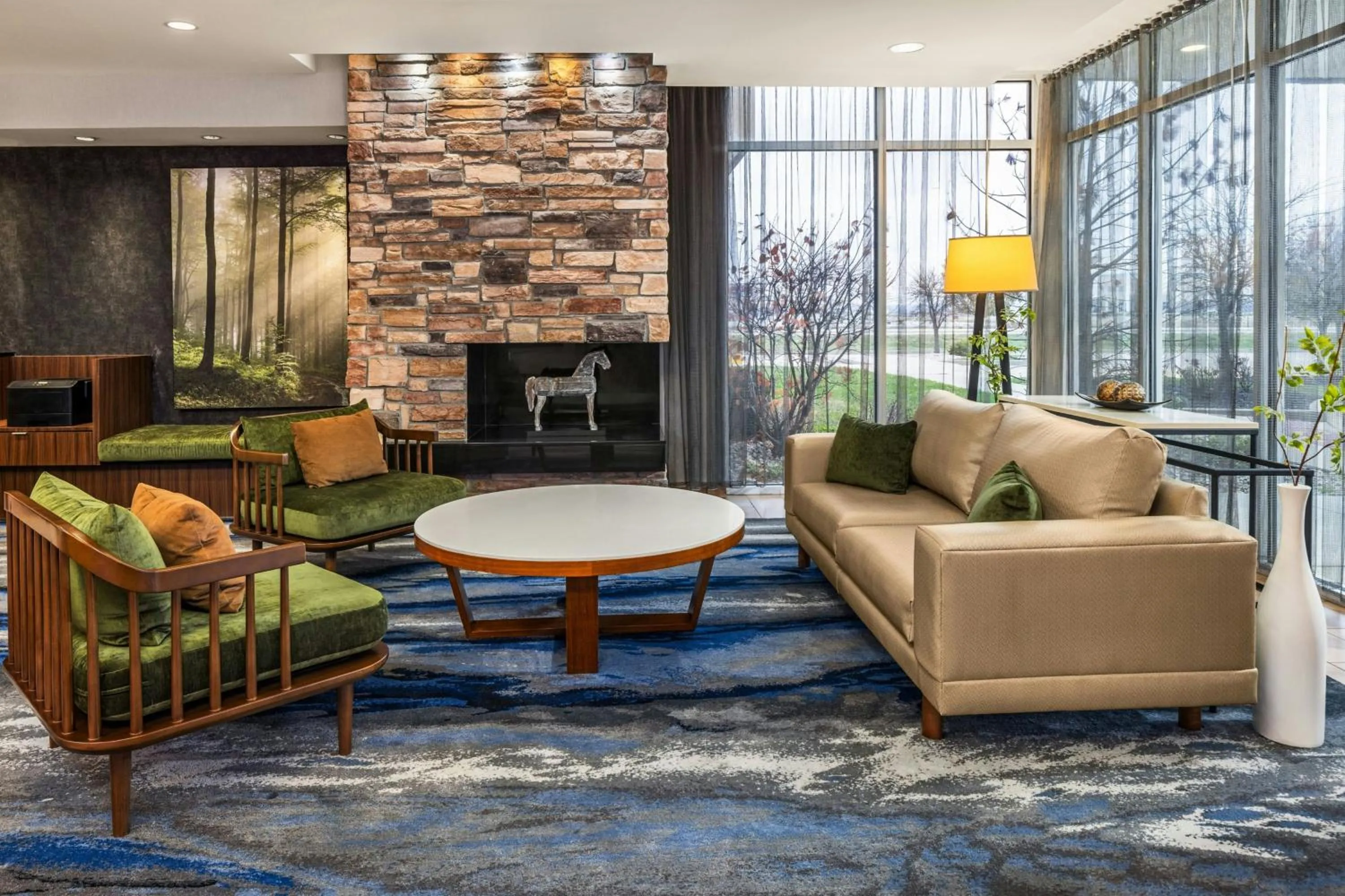 Lobby or reception in Fairfield Inn & Suites by Marriott St. Louis Pontoon Beach/Granite City, IL