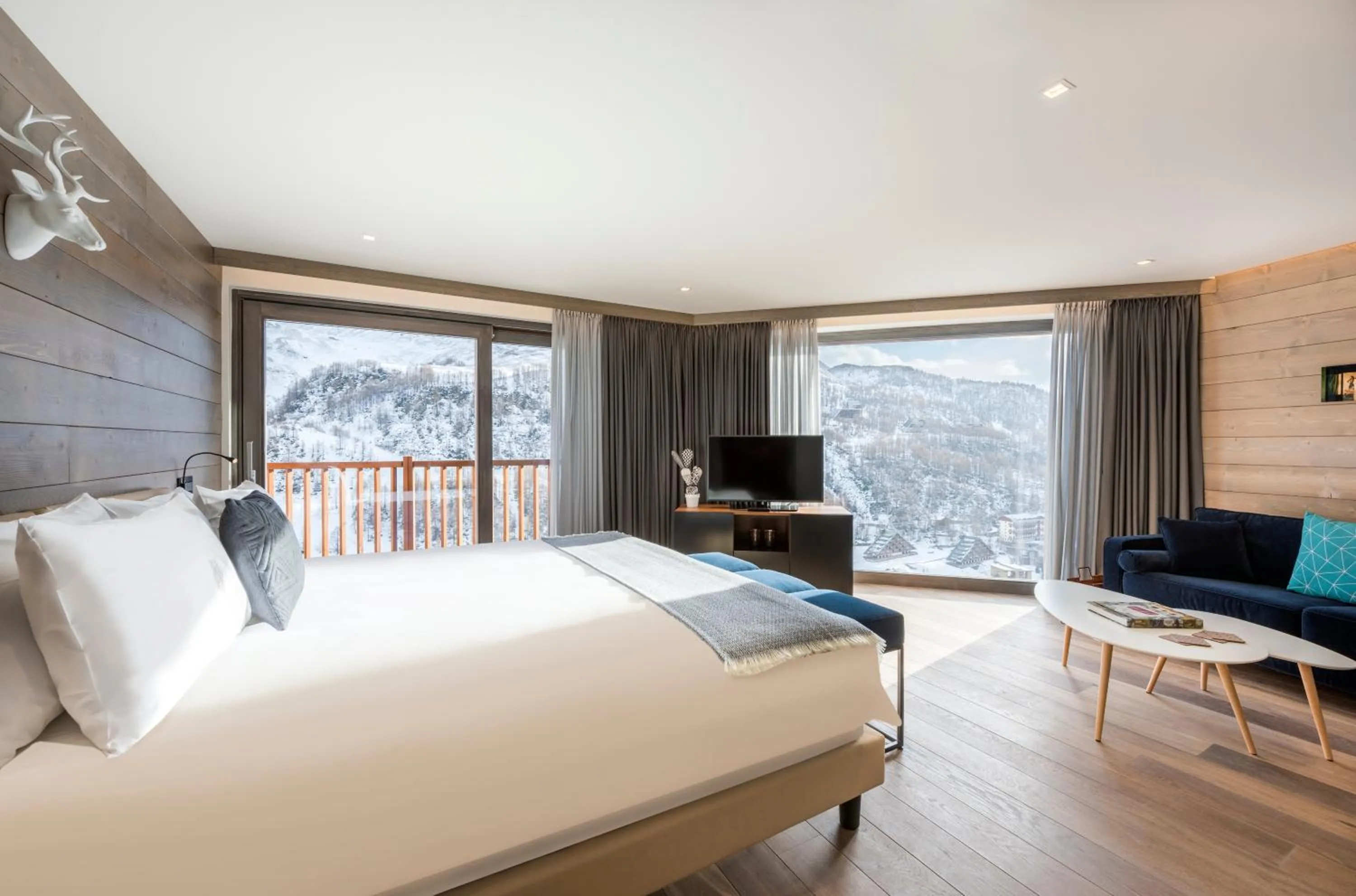 Bed in Hotel Principe delle Nevi