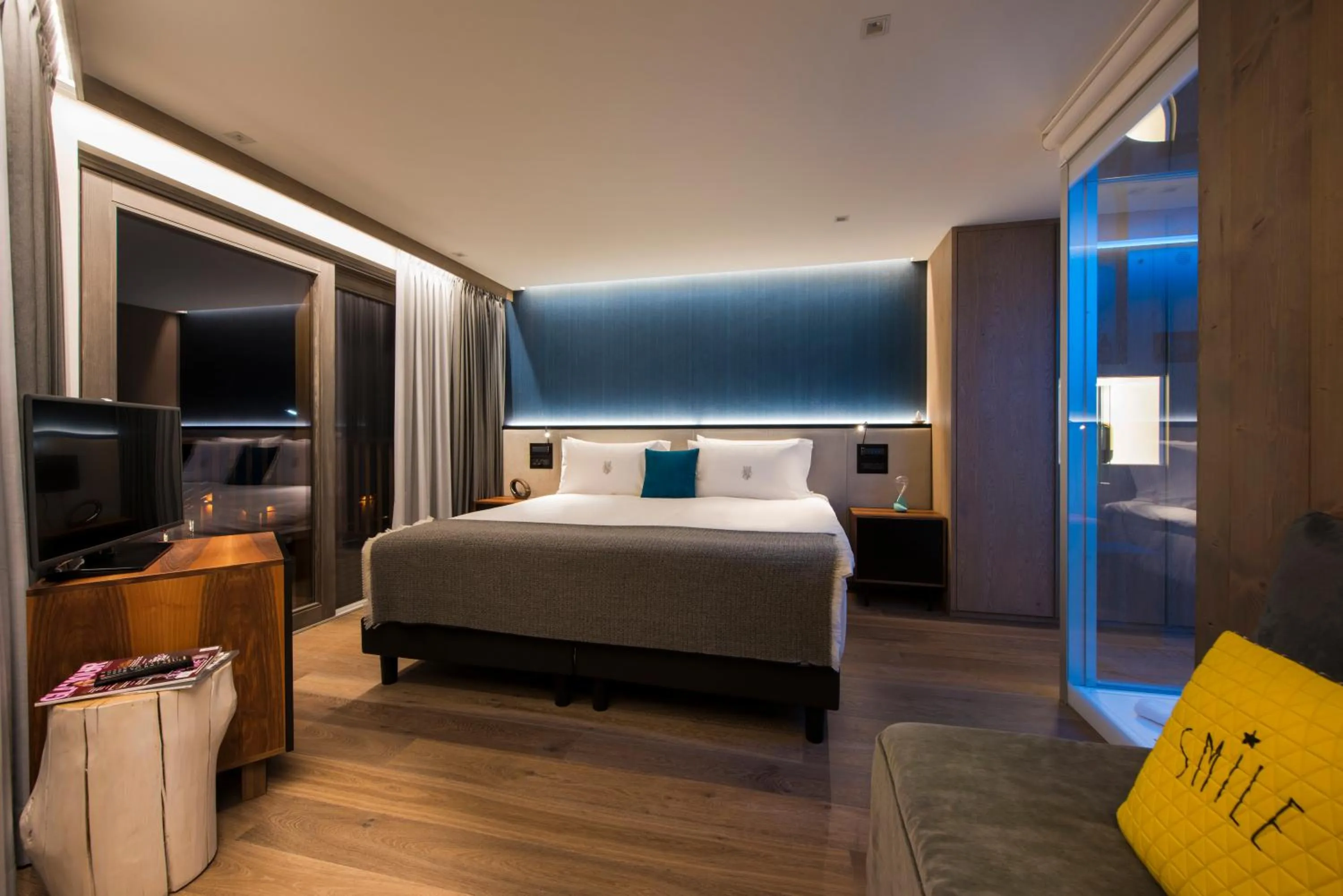 Bed in Hotel Principe delle Nevi