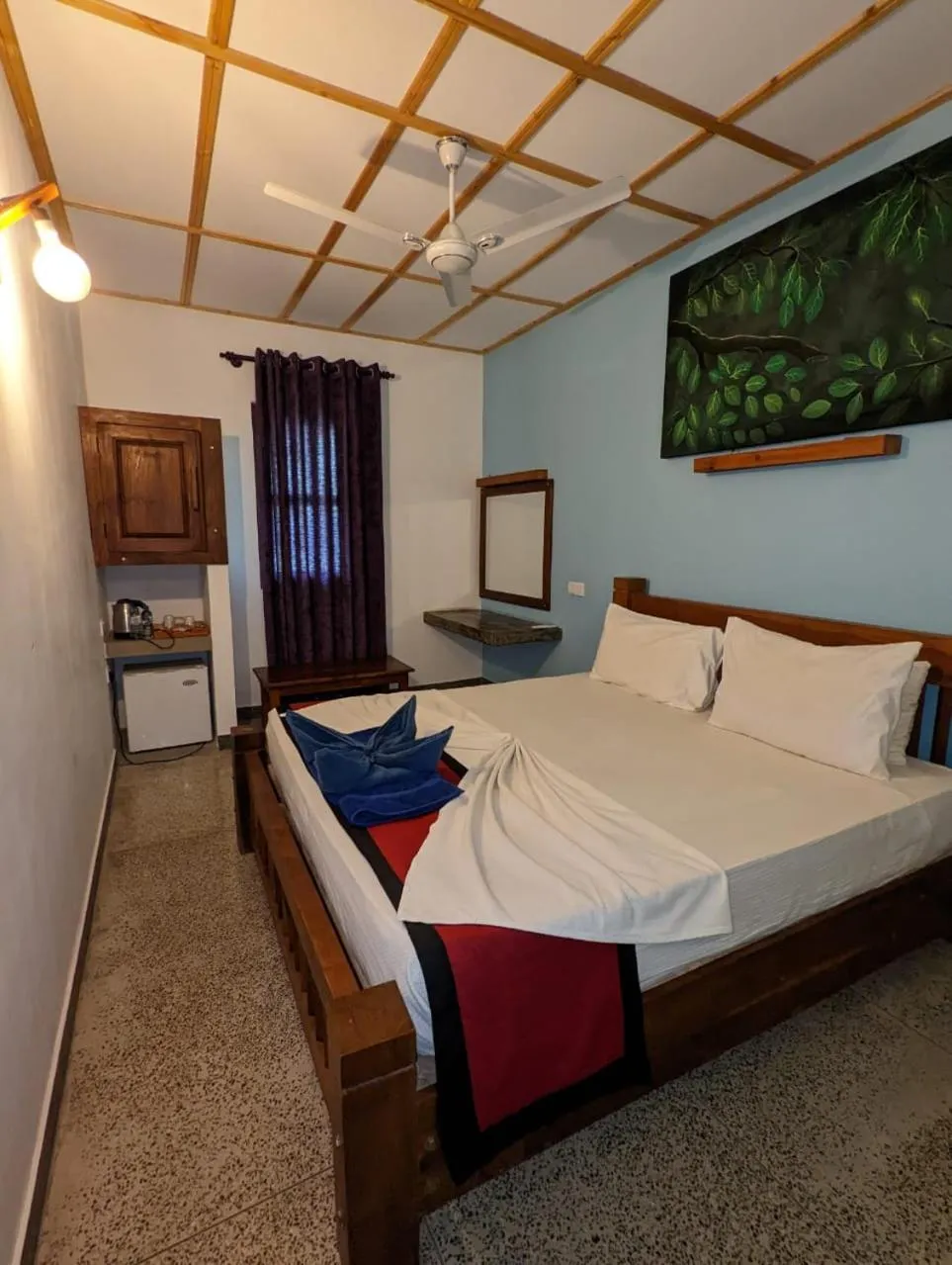 Bedroom, Bed in Eco Hotel Black & White - Anuradhapura