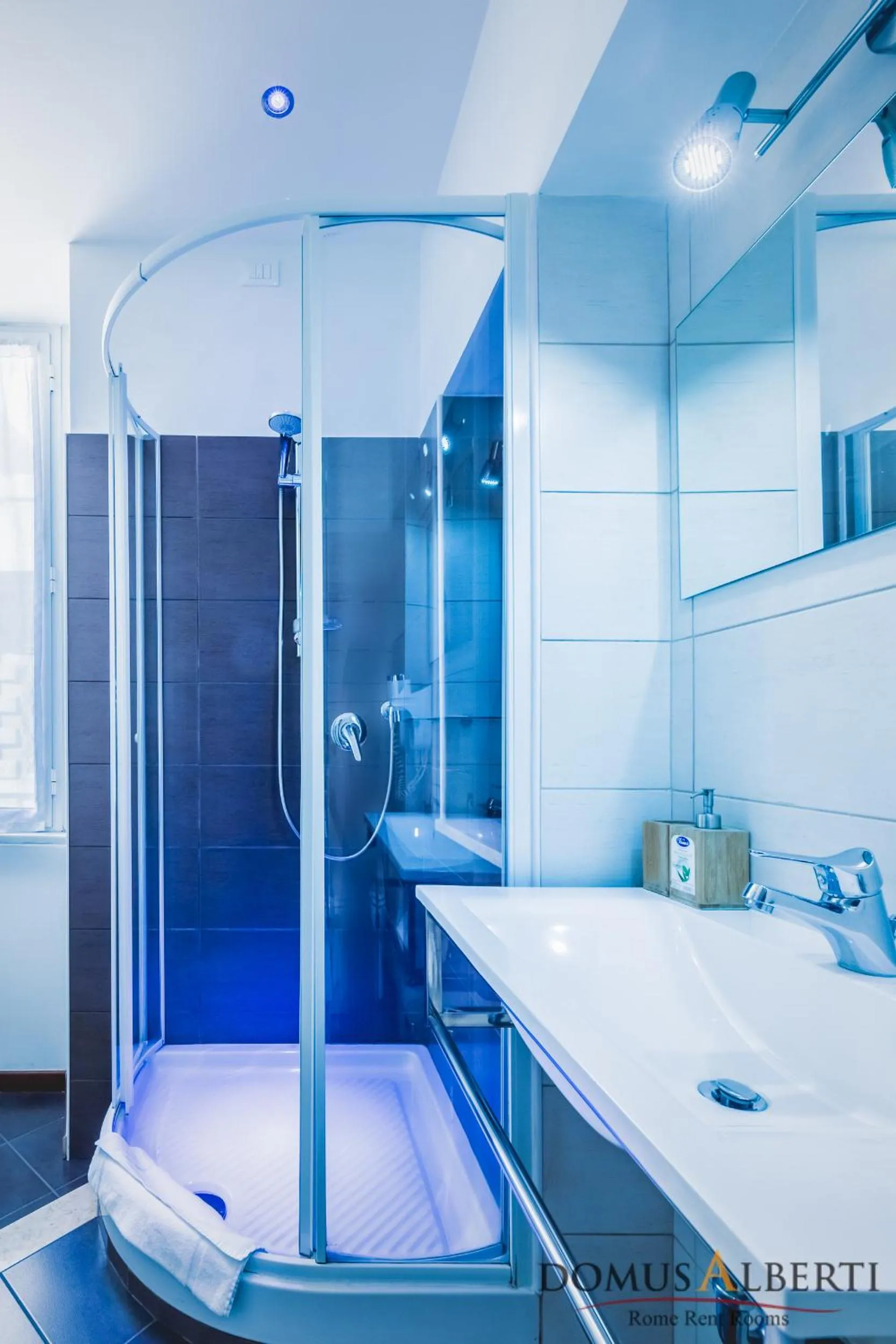 Shower in Domus Alberti Bed & Breakfast