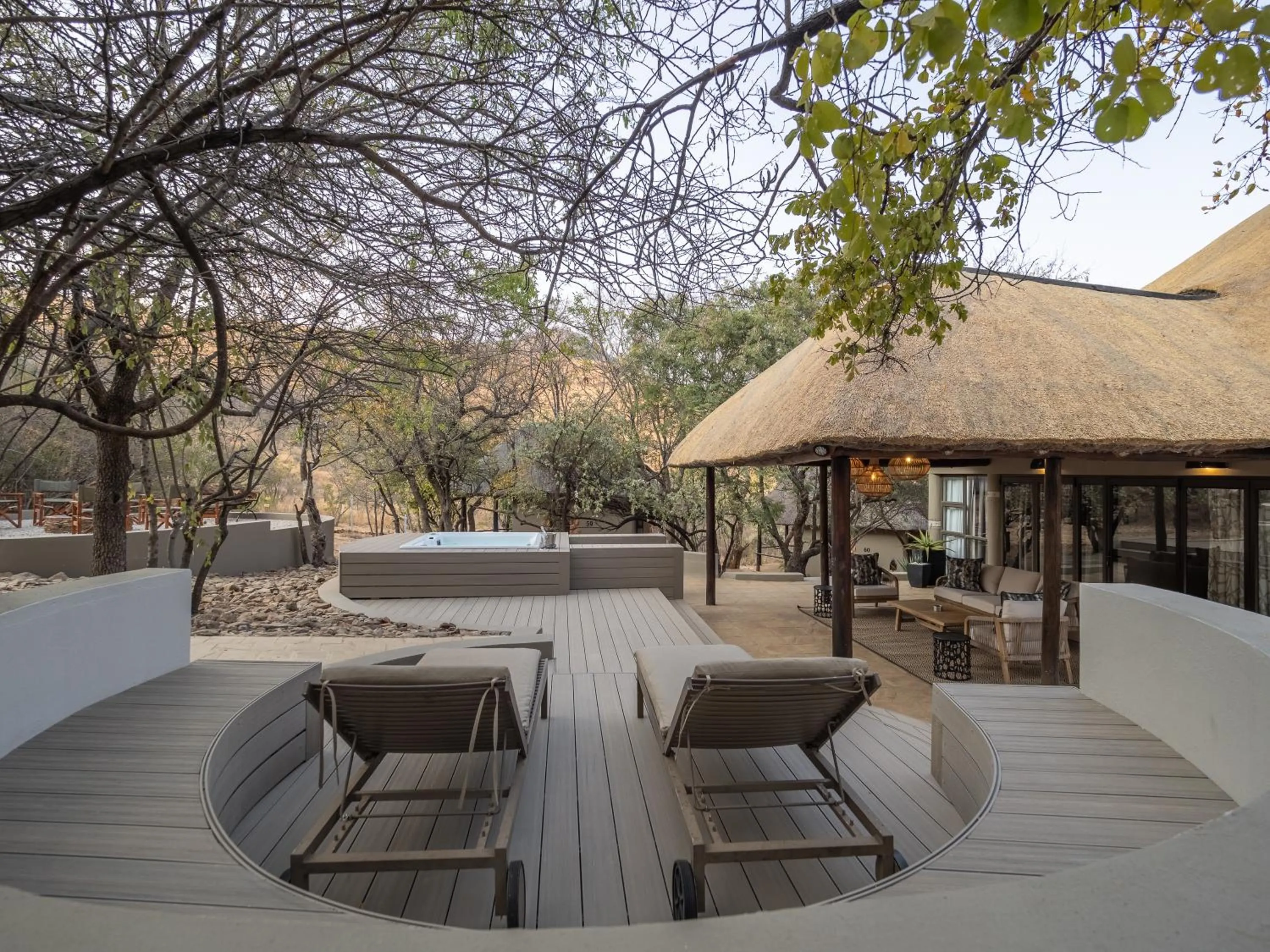 Patio in Ivory Tree Game Lodge