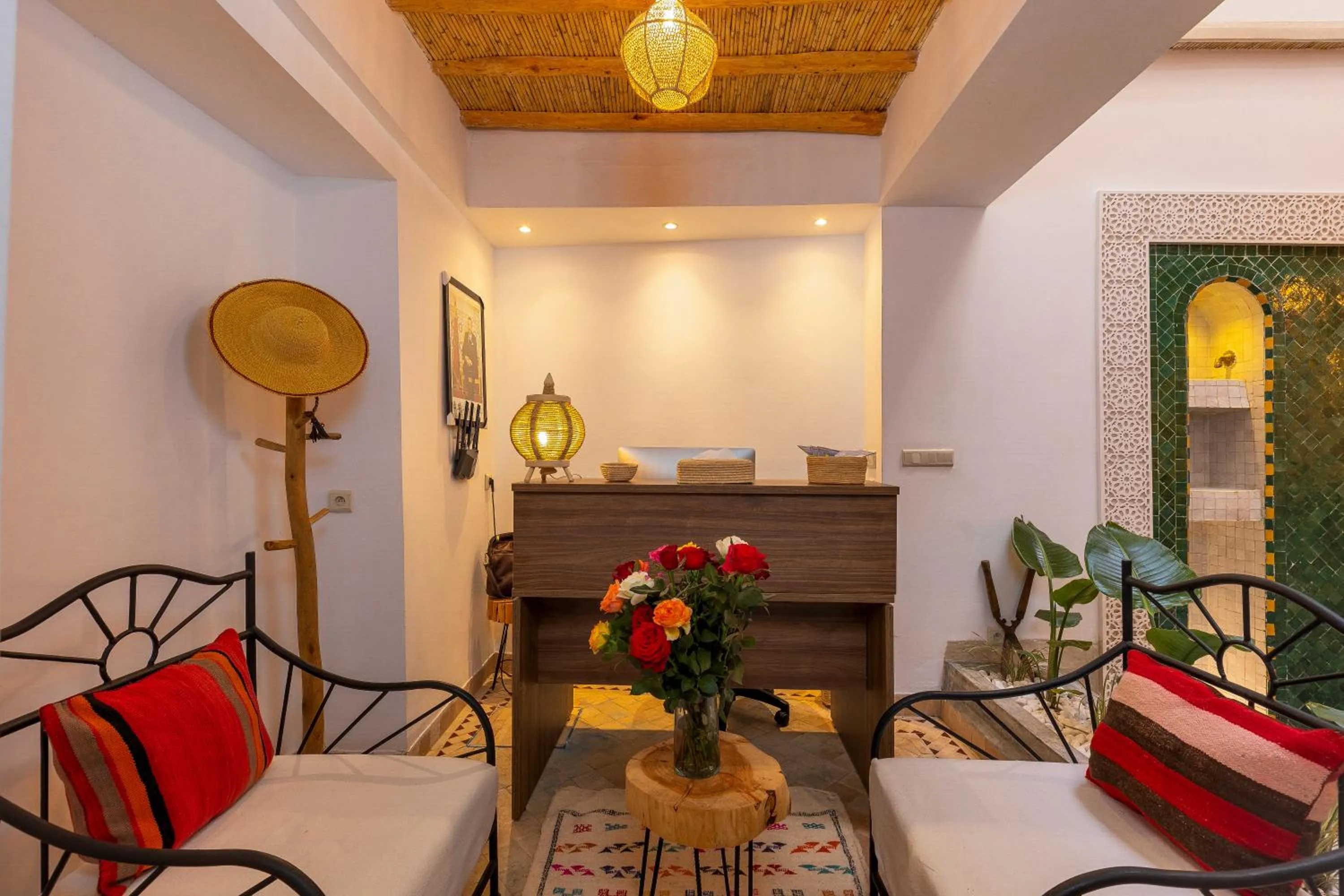 Lobby or reception in Riad Mama
