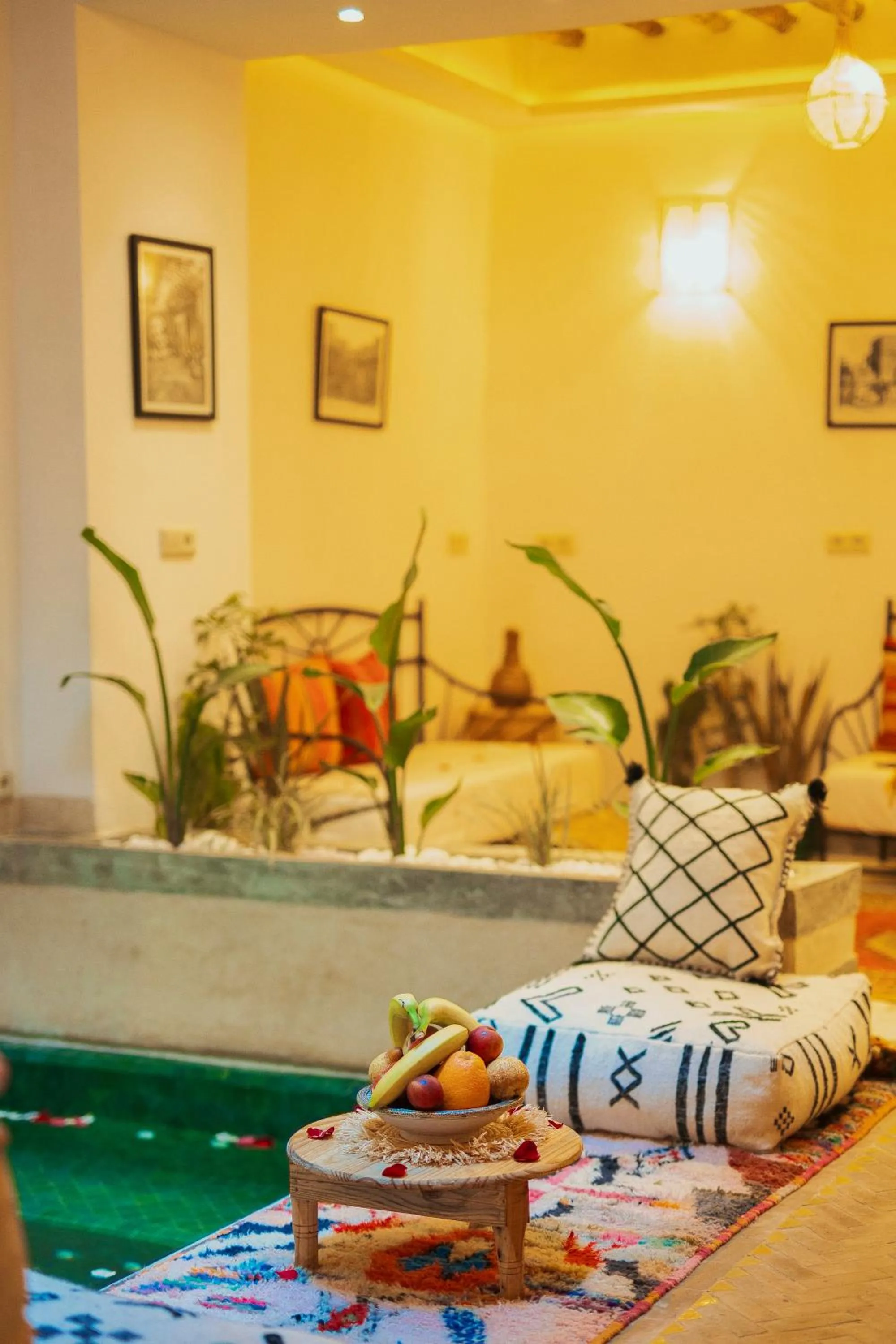 Seating area in Riad Mama