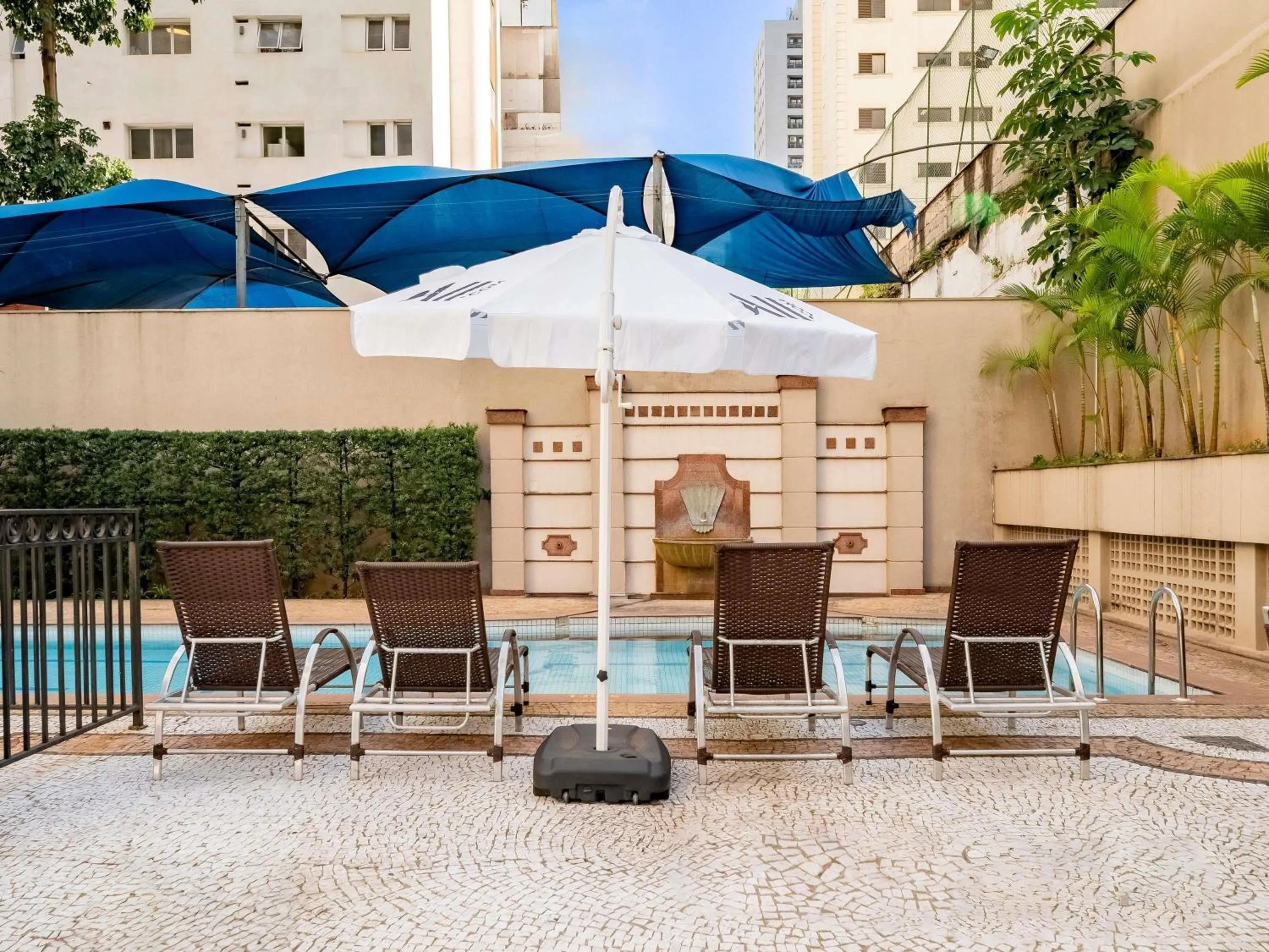 Pool view in Mercure São Paulo Ibirapuera Privilege
