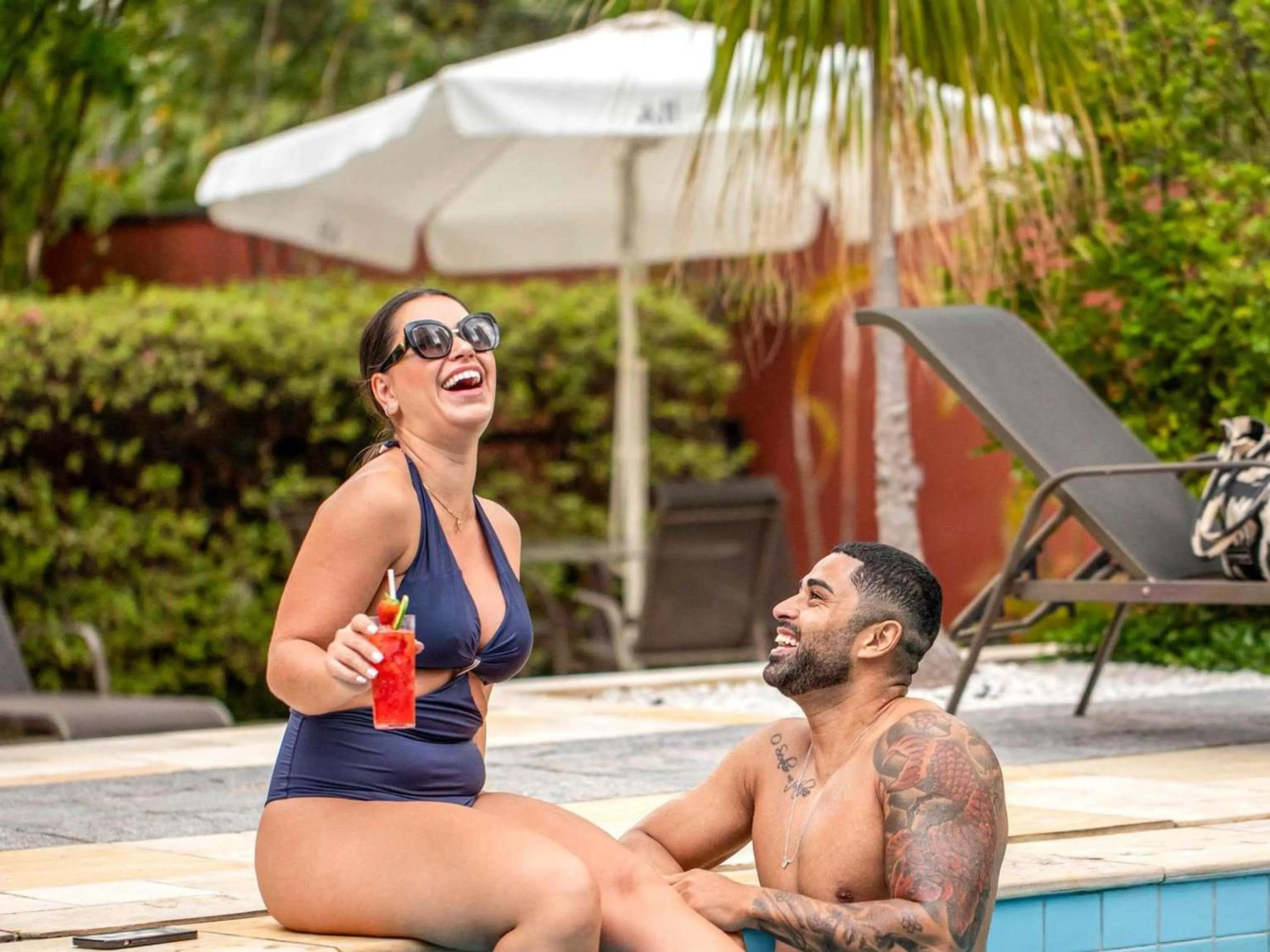 Pool view in Mercure Sao Paulo Berrini