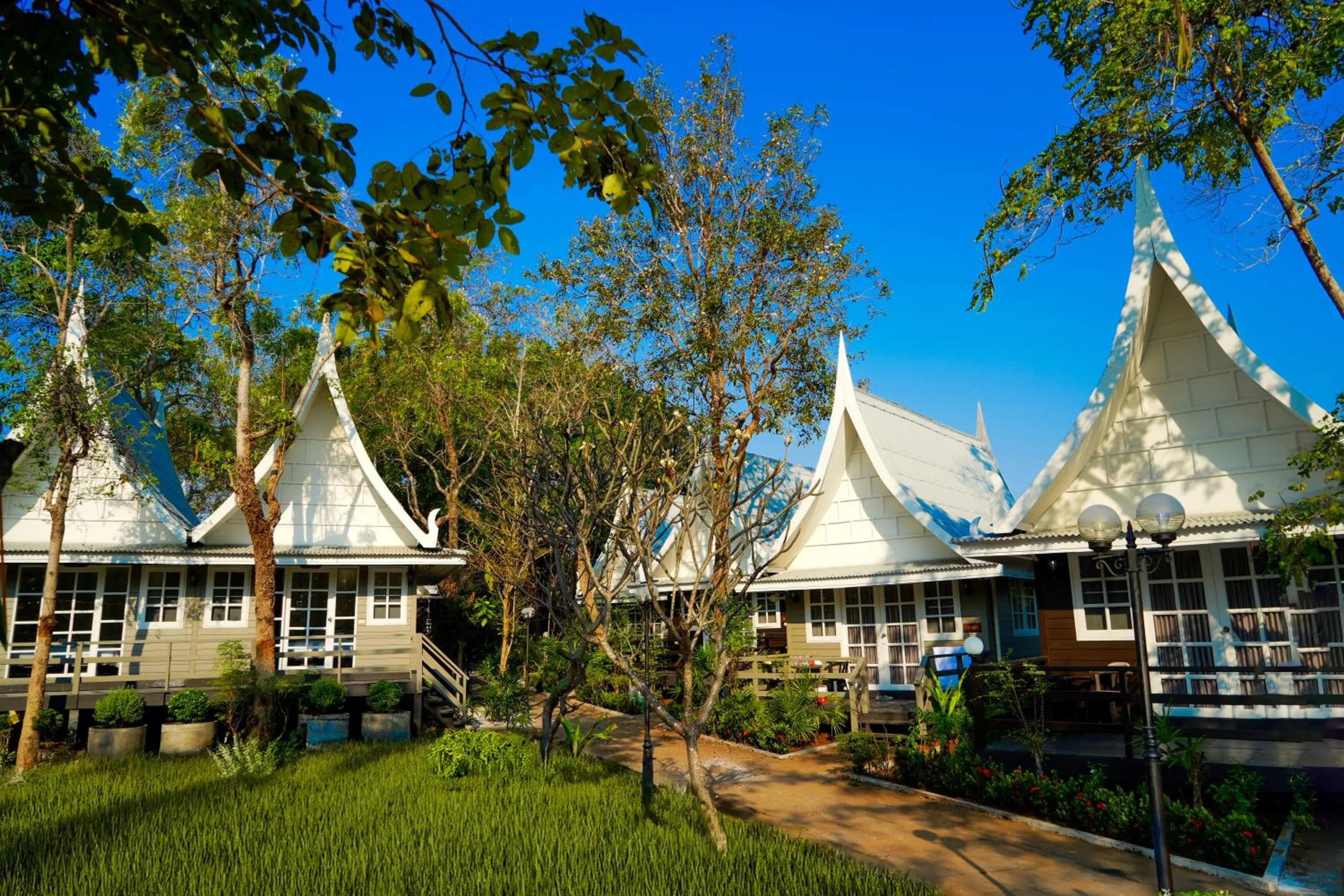 Property building in Luna Hut Resort