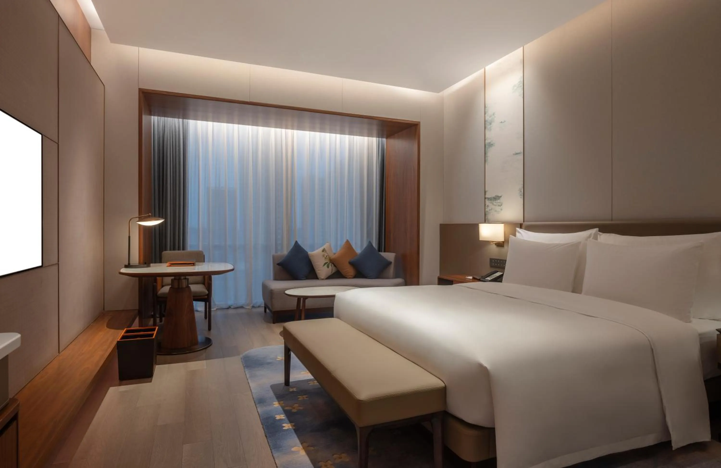 Bedroom, Bed in Suzhou International Conference Hotel