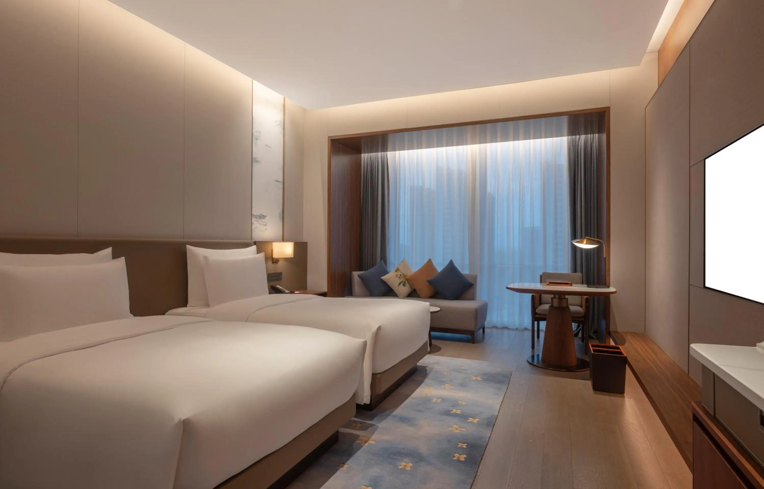 Photo of the whole room, Bed in Suzhou International Conference Hotel