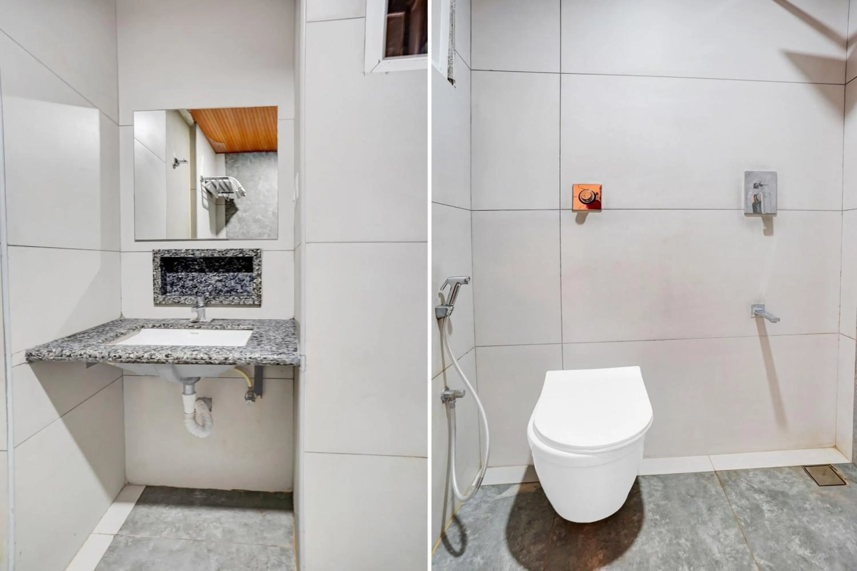 Bathroom in Super Collection O Metro Park Opposite Kalasipalya Bus stand