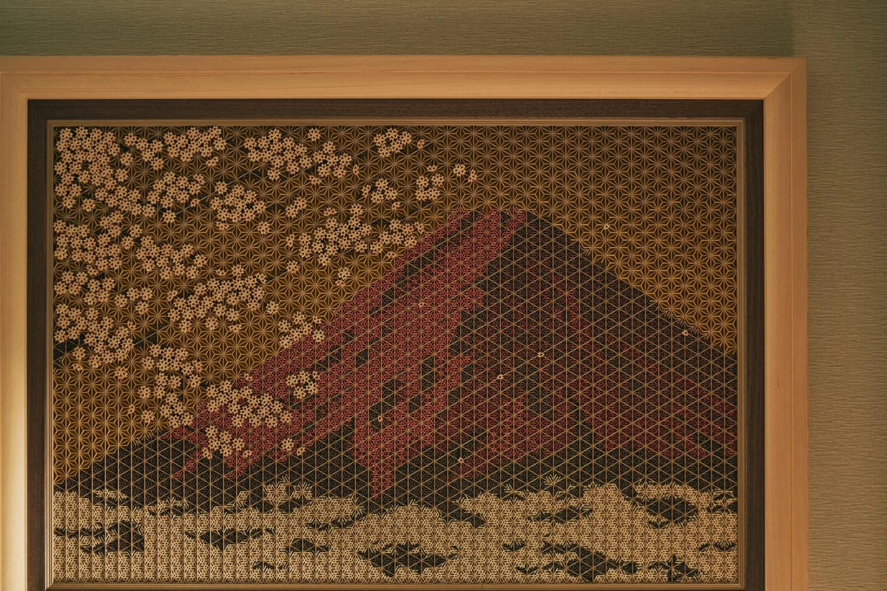Decorative detail in ESPACIO The Hakone Geihinkan Rin-Poh-Ki-Ryu