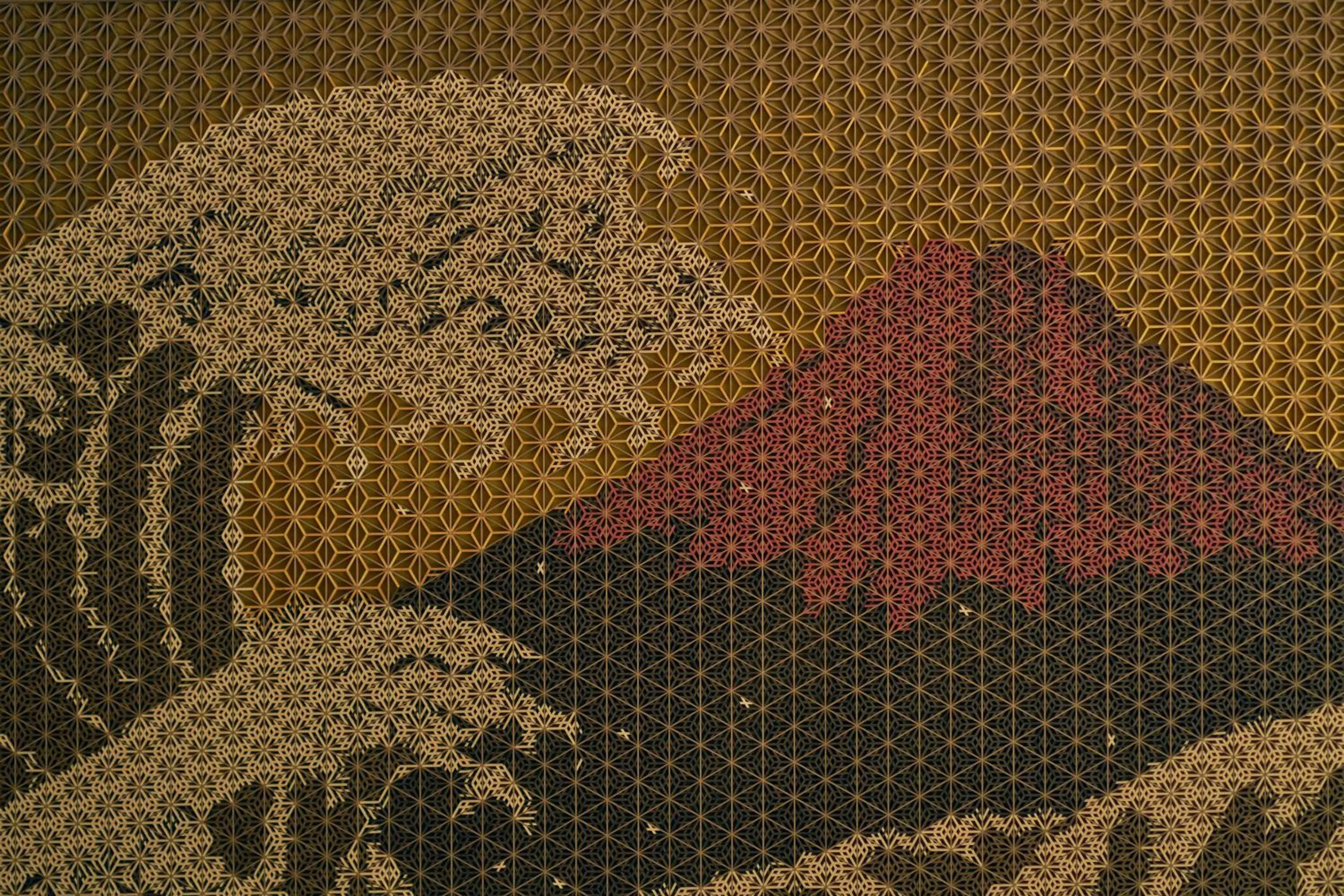 Decorative detail in ESPACIO The Hakone Geihinkan Rin-Poh-Ki-Ryu