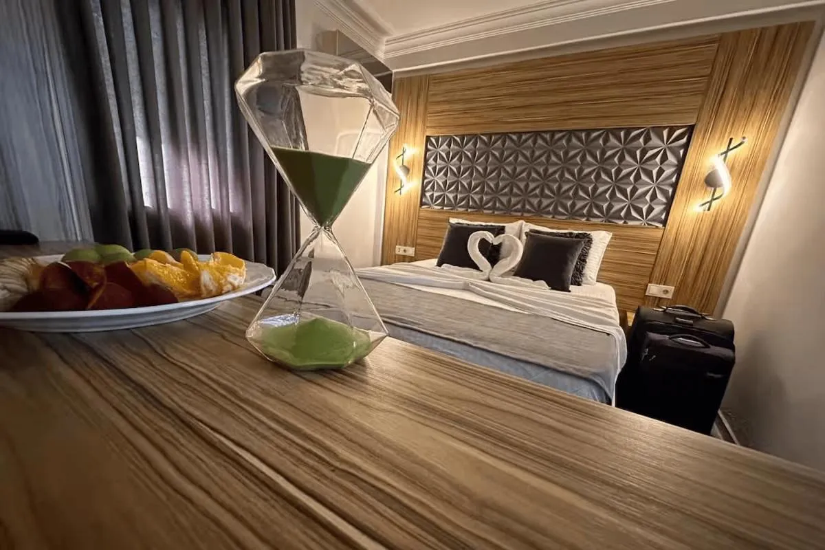 Bed in Royal Ezel Hotel