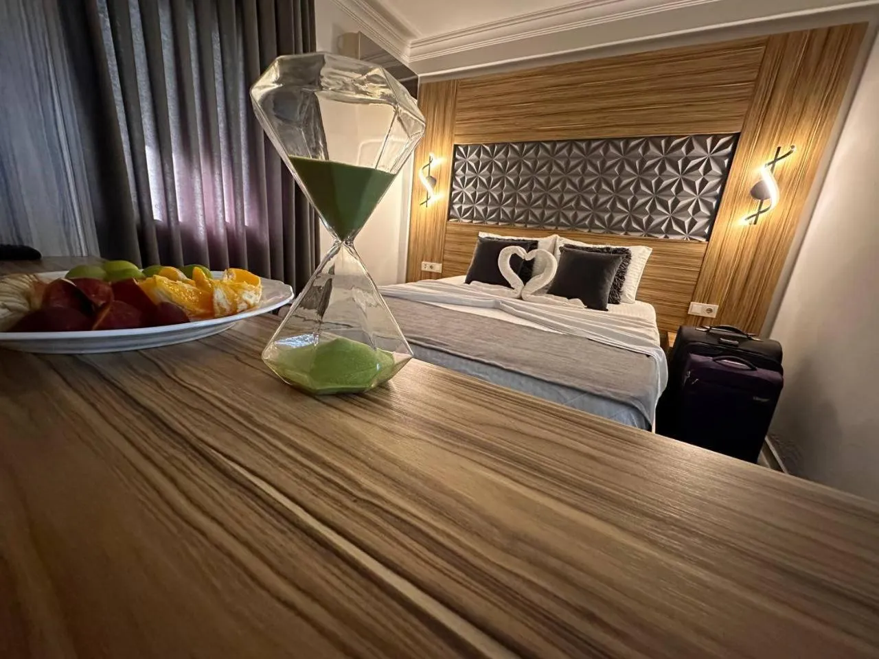 Bed in Royal Ezel Hotel