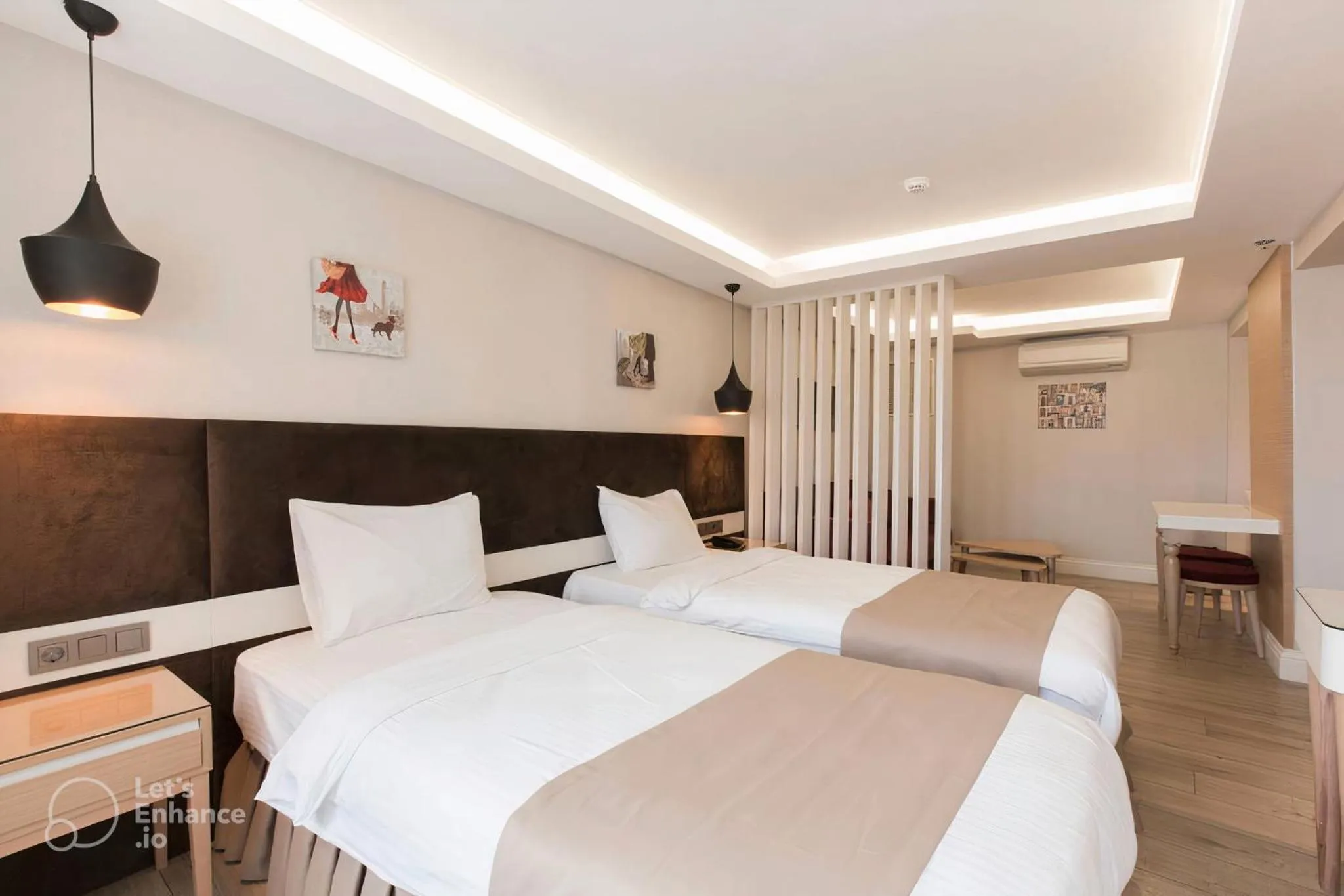 Bed in Carina Park Suites Nisantasi