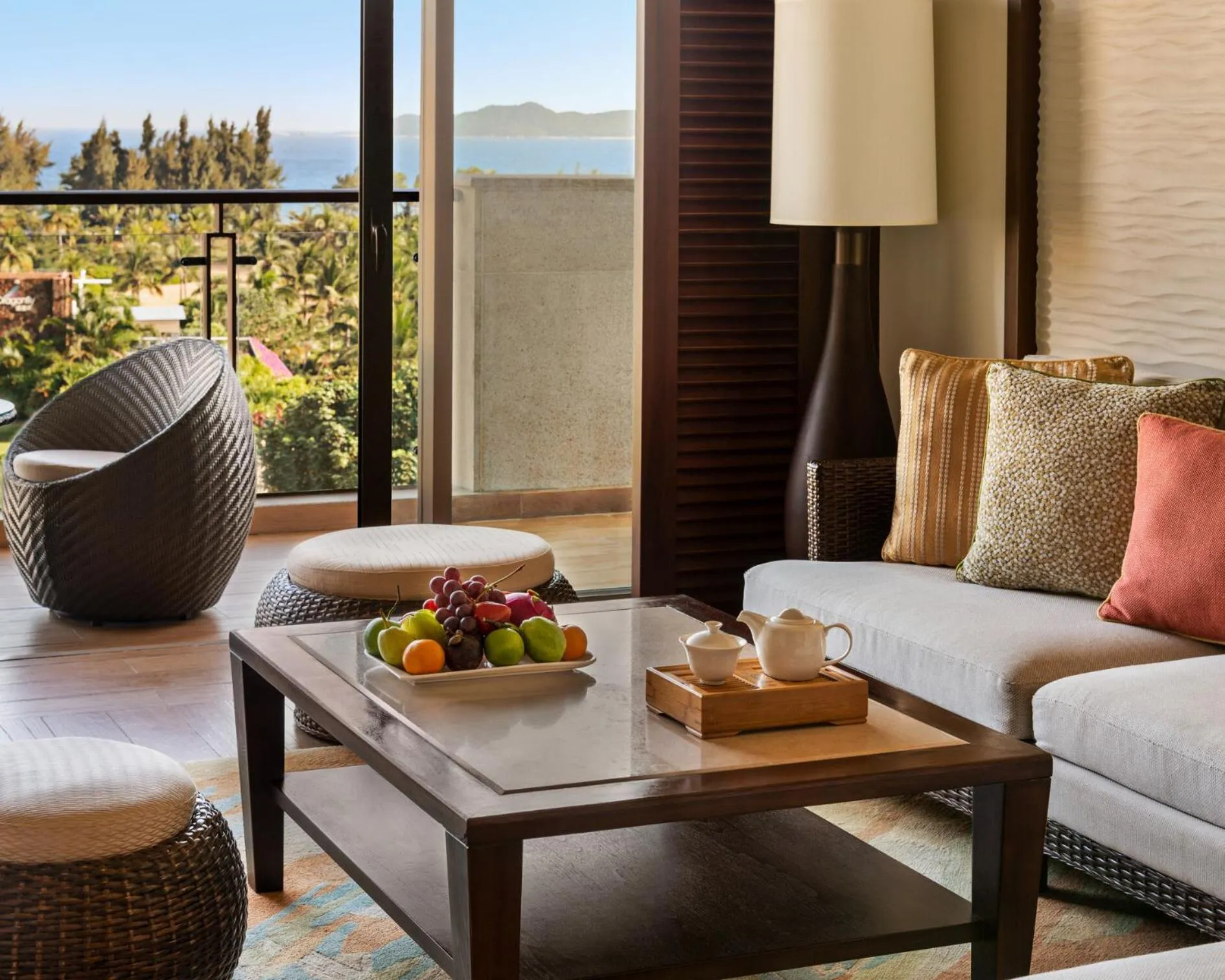 Seating area in Shangri-La Sanya