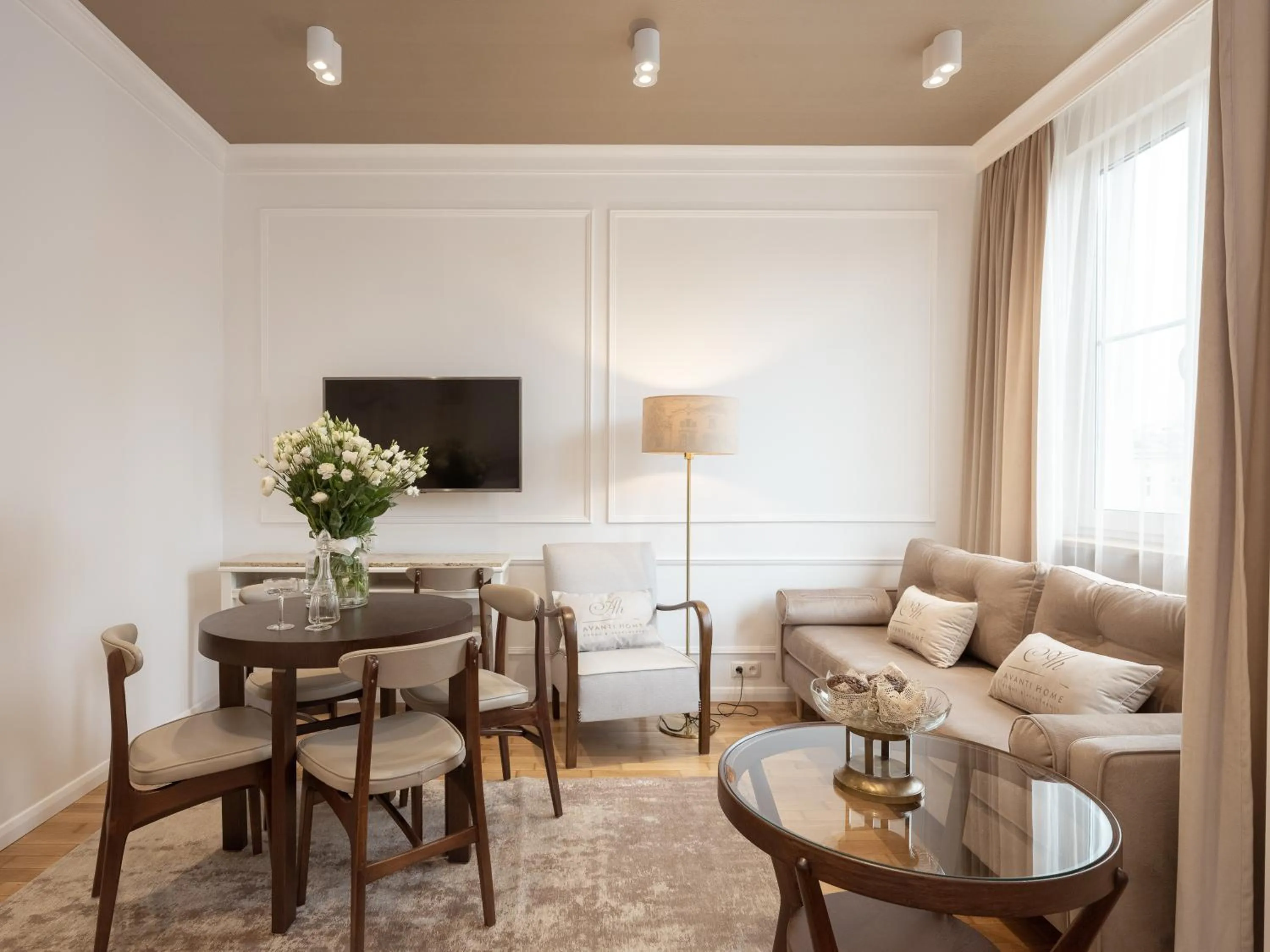 Seating area in AVANTI Home