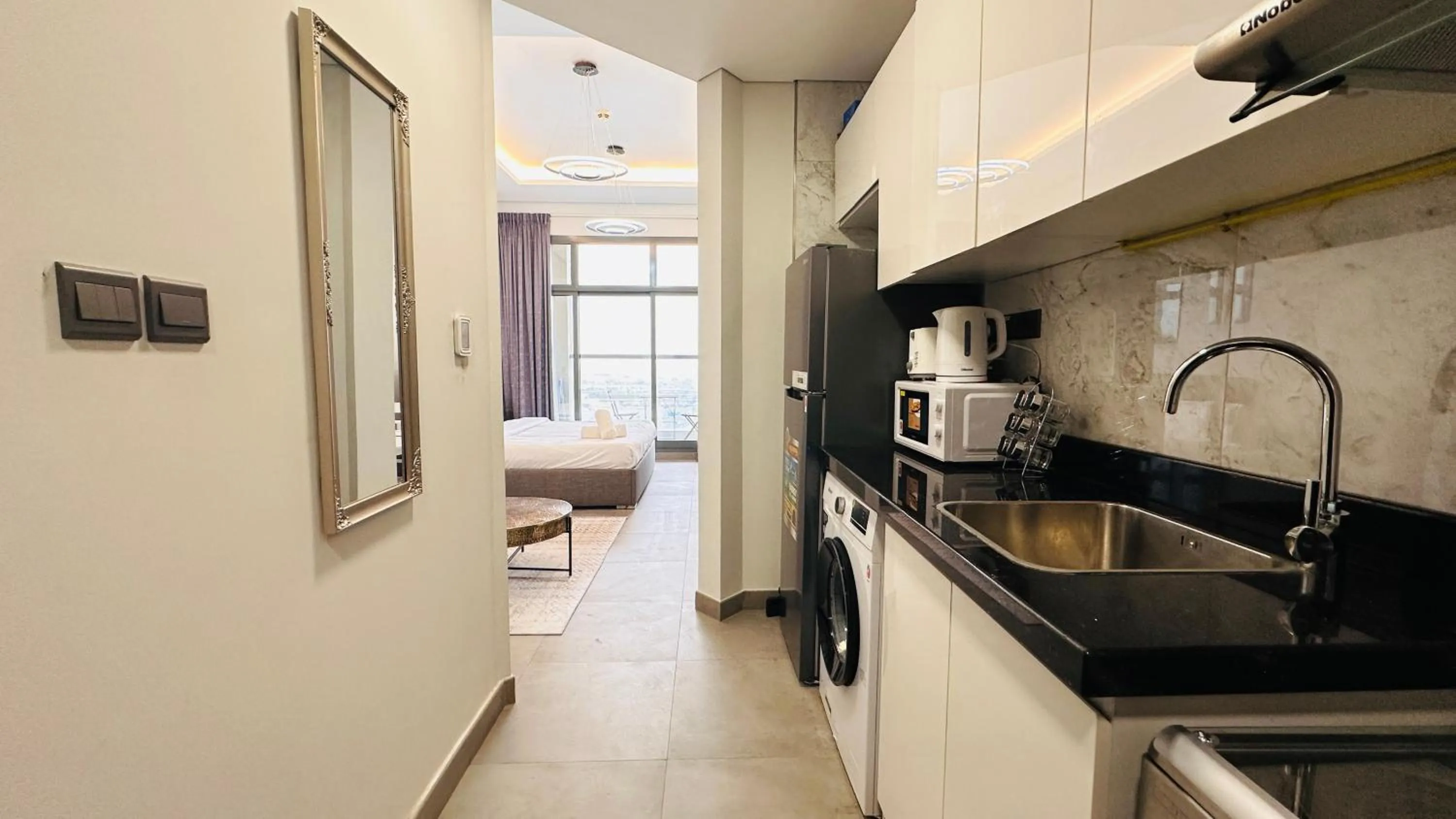 Other in Spacious Studio Apartment Burj View with Balcony Free Parking by Belvilla