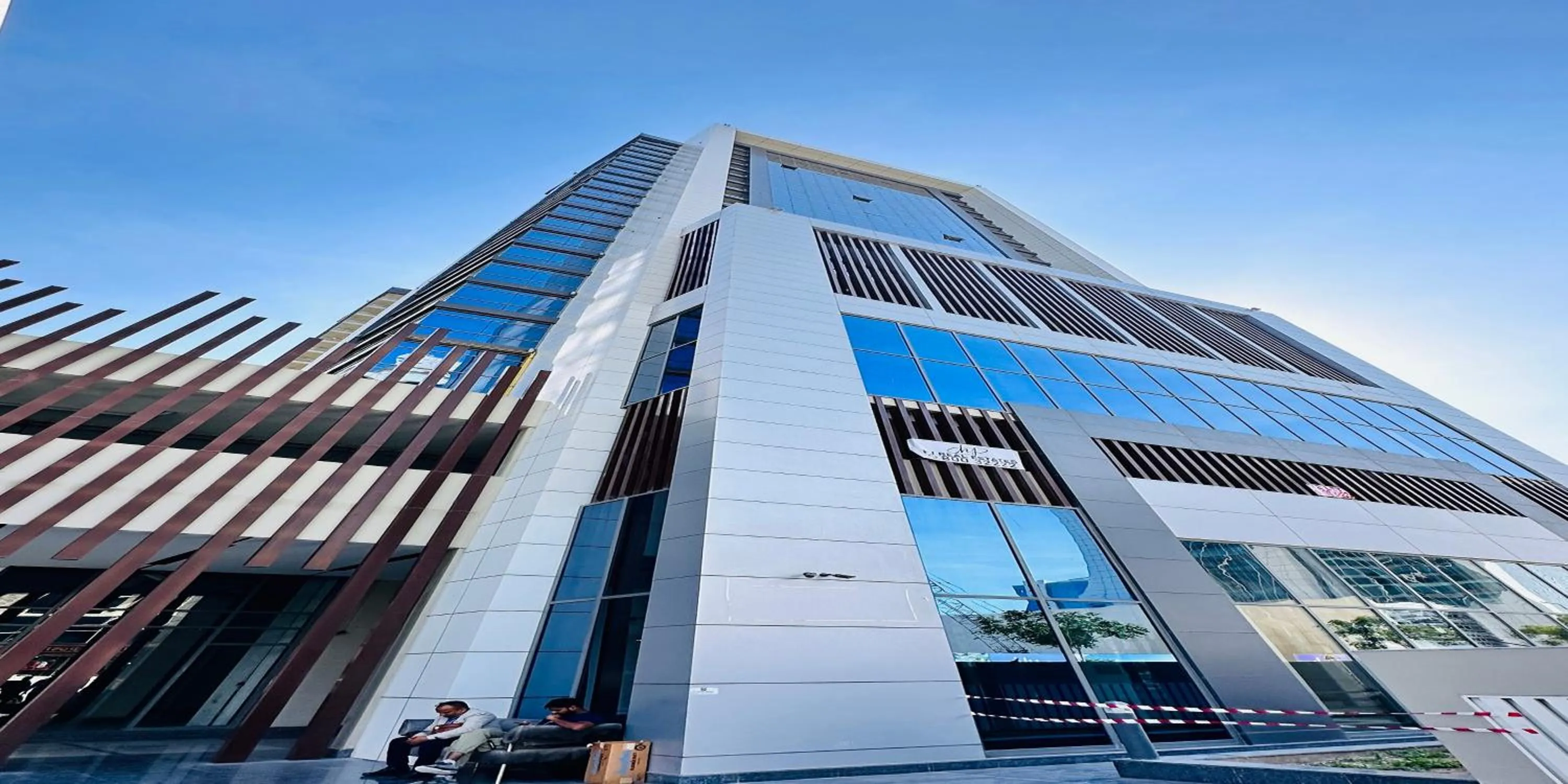 Property building in Upscale Studio Apartment Burj View with Balcony Free Parking by Belvilla