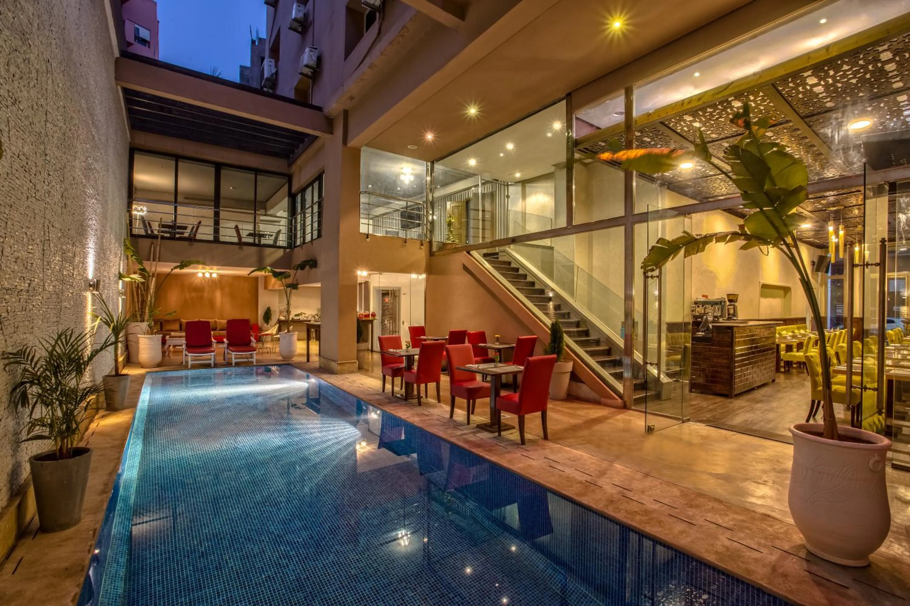 Pool view in Yaad City Hotel