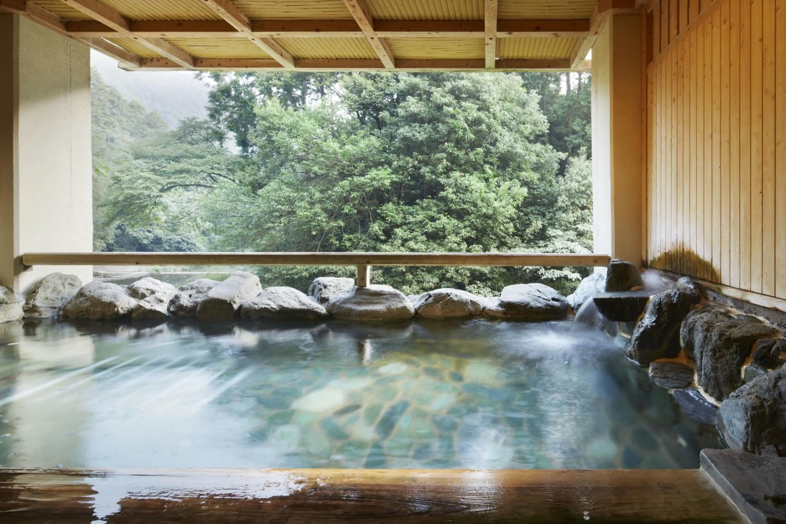 Hot Spring Bath in Fudoguchikan