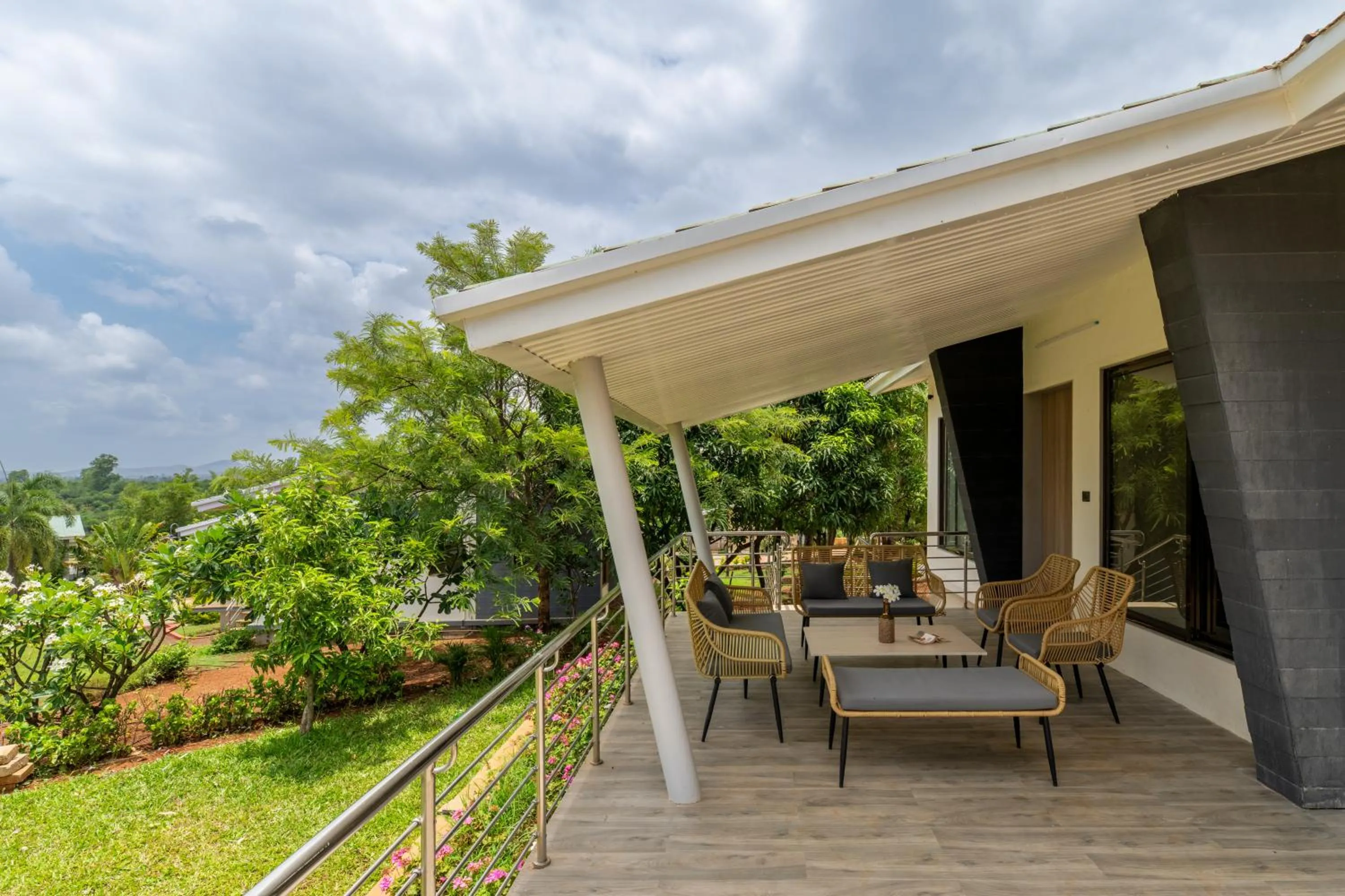 Balcony/Terrace in Energise Soul Retreat By ELIVAAS, Trimbakeshwar Nashik